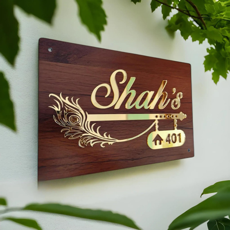 RetroVesta Custom 6x12 Acrylic Nameplate  Personalize for Your Home or Office