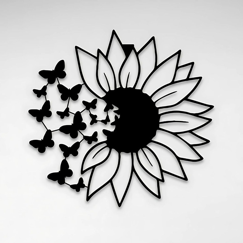 RetroVesta Custom Metal Sculptures Artful Wall Decor for Living Rooms, Offices, and More