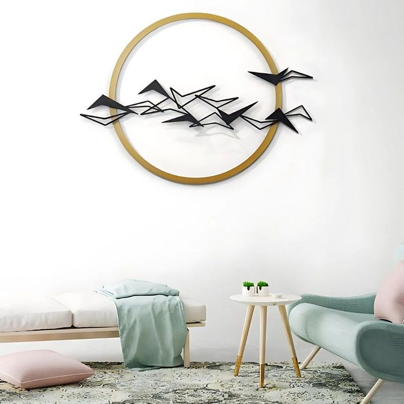 RetroVesta Custom Metal Sculptures Stunning Wall Art for Home, Office, and Hallway Decor
