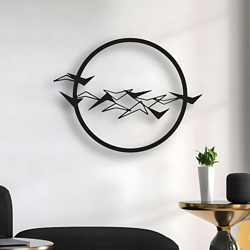 RetroVesta Handcrafted Metal Wall Art Unique Sculptures for Stylish Living Rooms and Offices