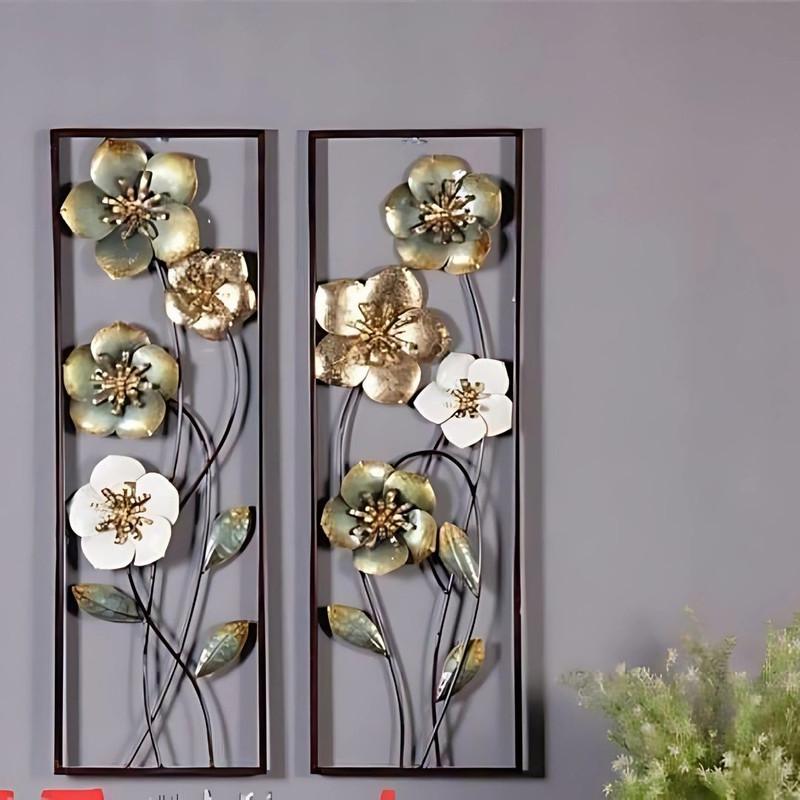 RetroVesta Elegant Metal Wall Sculptures High-Quality Handcrafted Art for Stylish Interiors