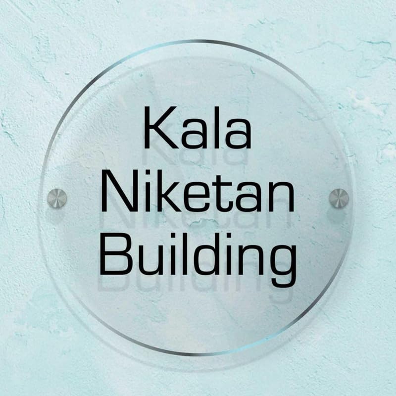 RetroVesta Custom Acrylic Name Plate – 12x12 Inch Waterproof Designer Door Sign for Homes, Offices, Flats, Apartments & Outdoor Entrances 042 C&B-Round-02
