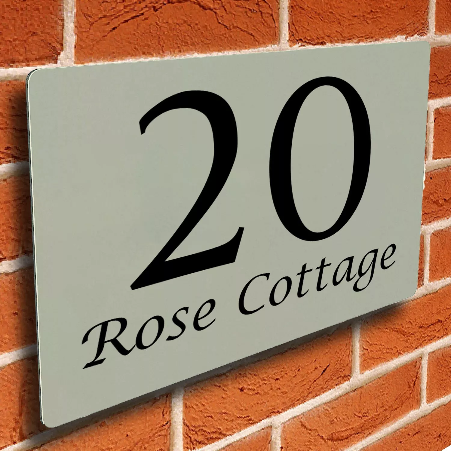 RetroVesta Acrylic Name Plate 6x12 inches for home entrance door