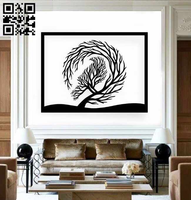 Black Framed Tree Art A stunning addition to your home, office, or living room decor.
