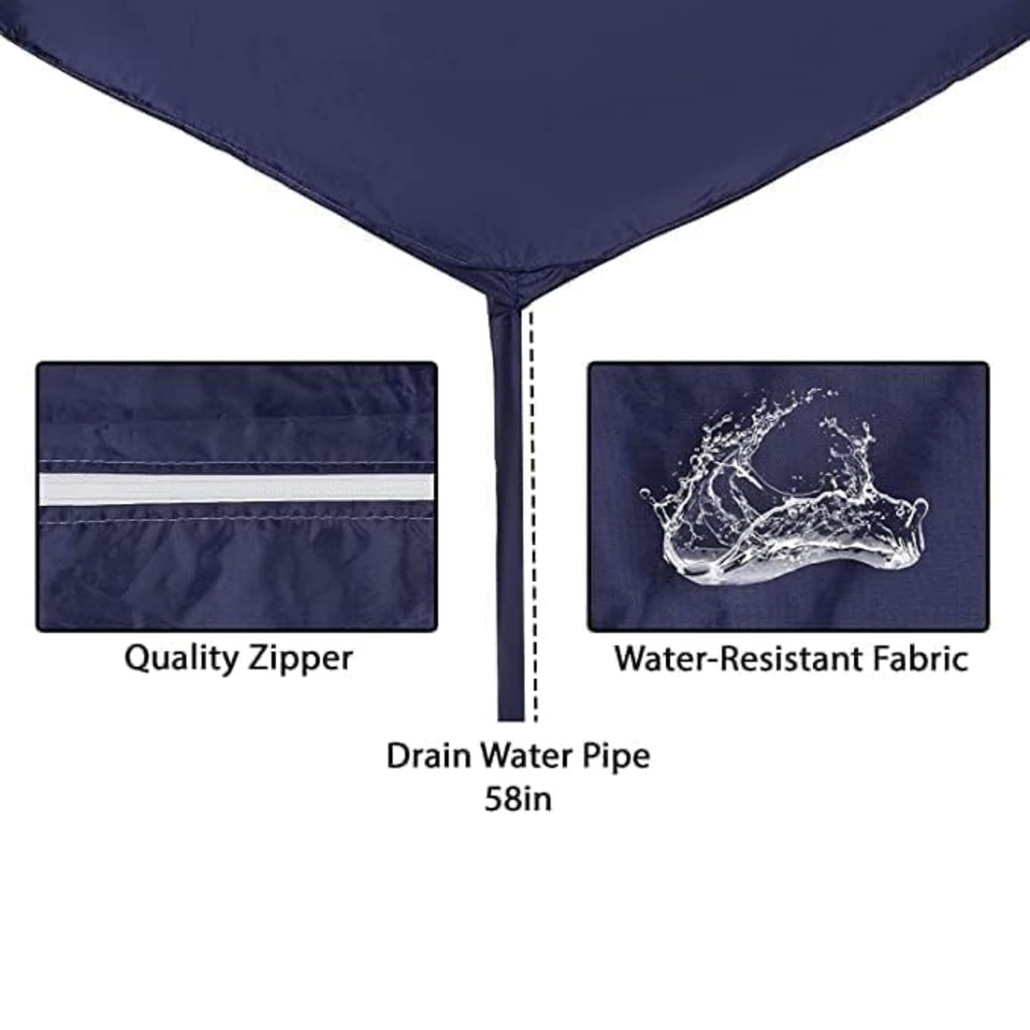 RetroVesta AC Service Wash Bag Cover (Blue, Waterproof, PVC Coated) for 1.5 to 2 Ton Split AC Units – AC Door Cover, Blocker, Control Door, Room Seal, Plastic Partition & Power Switch Cover for Home
