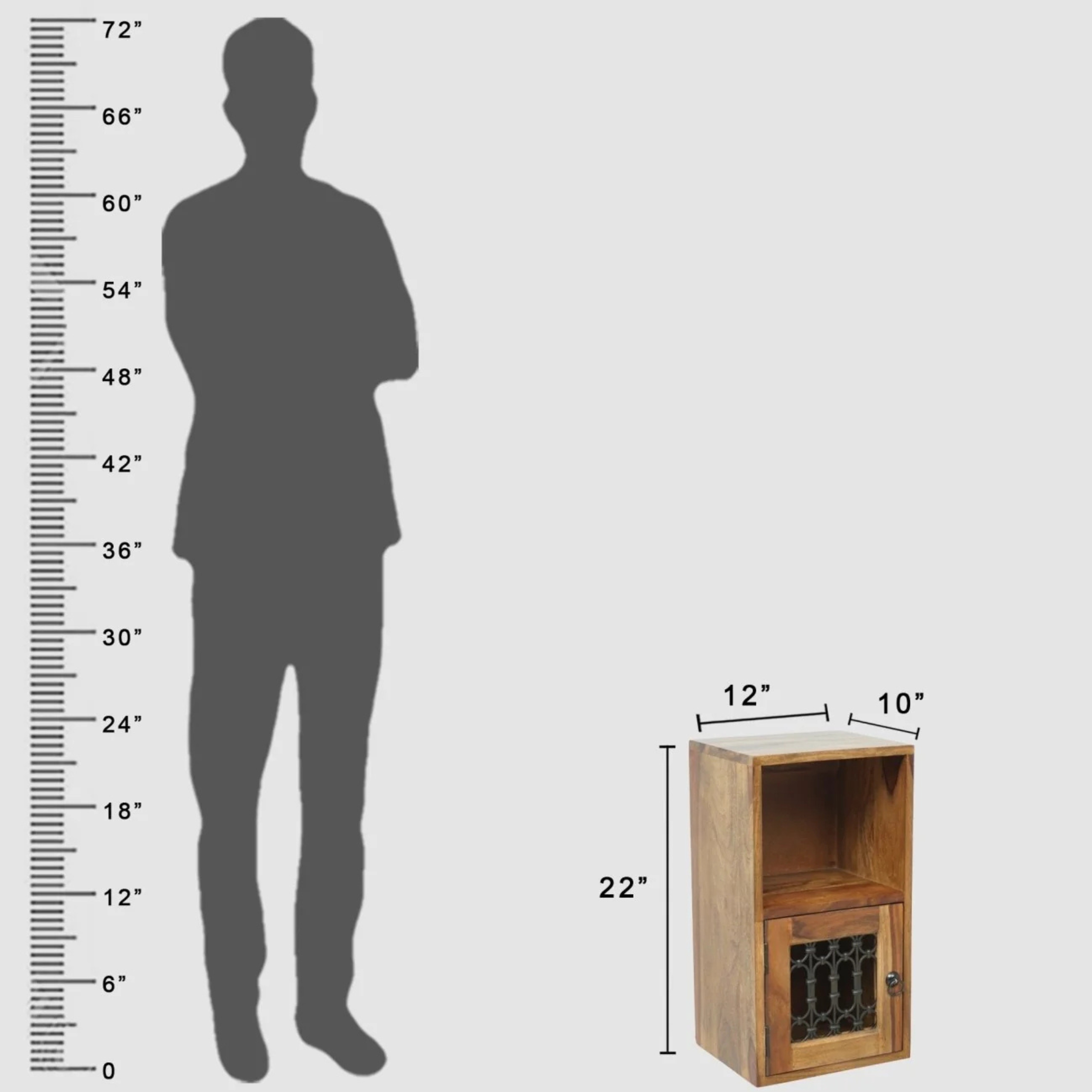 Retrovesta Wooden Wall Cabinet