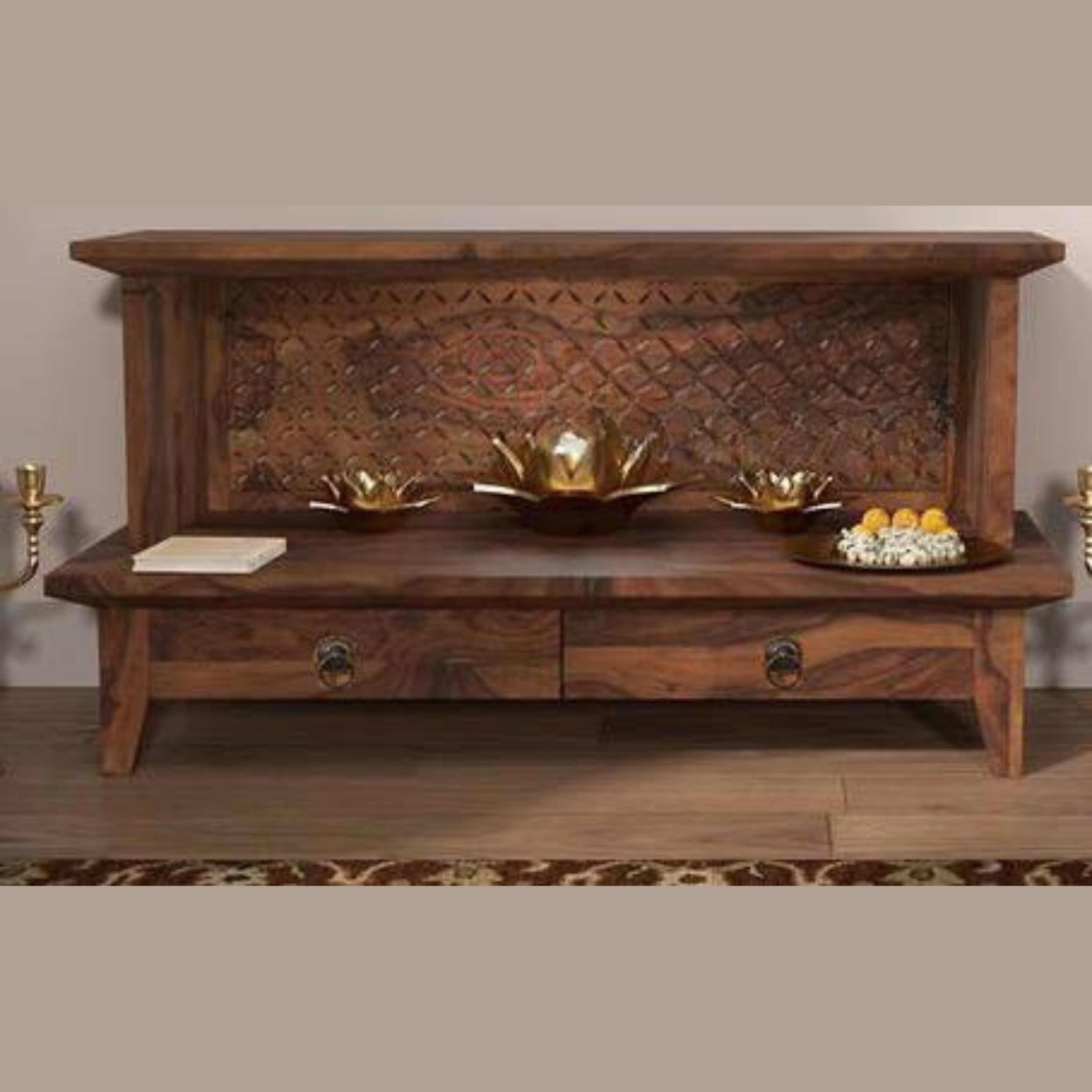 RetroVesta Brand Handcrafted Wooden Console Table