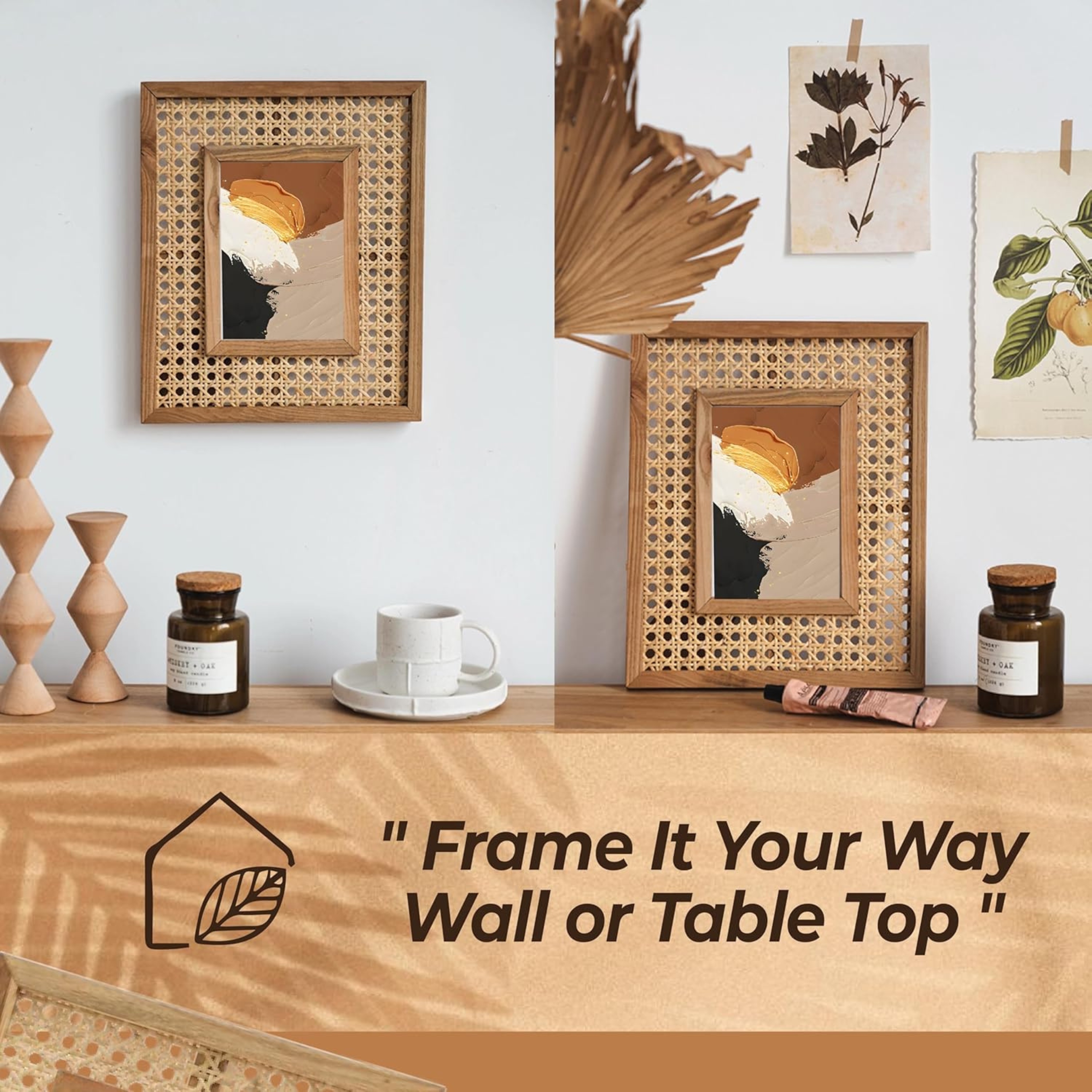 RetroVesta Handcrafted Wooden Photo Frame 