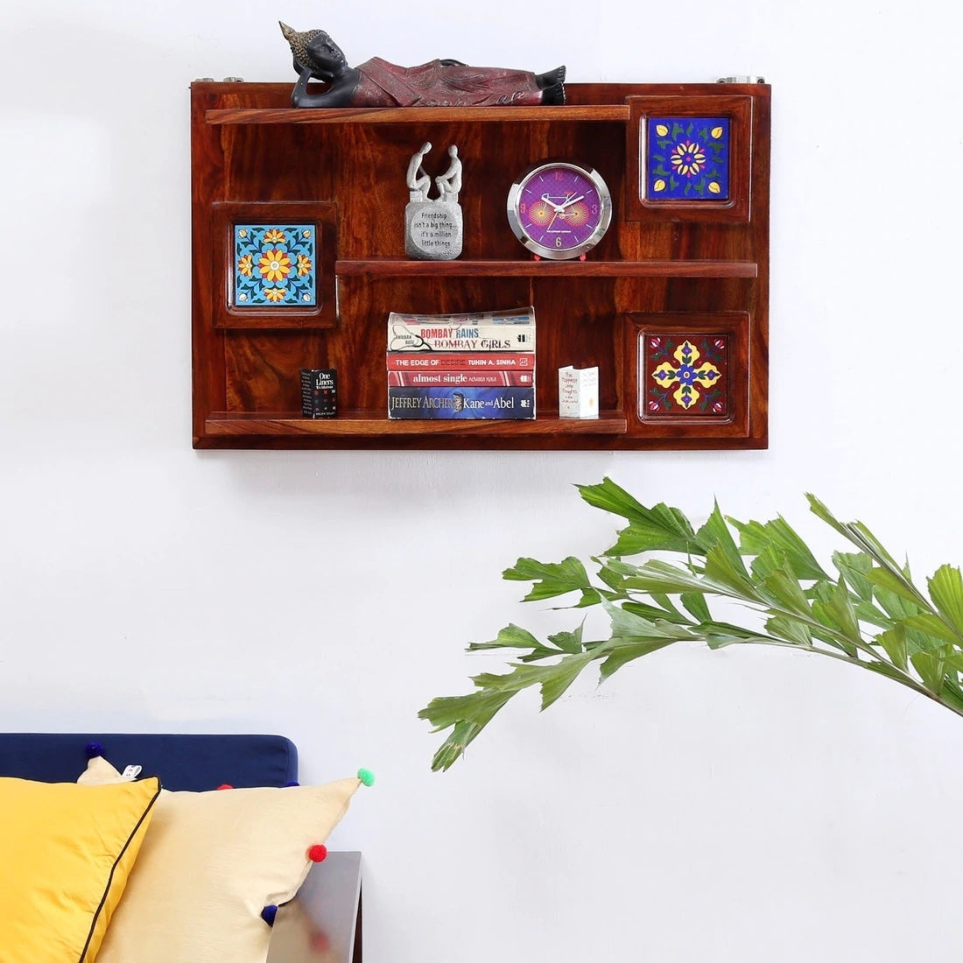 RetroVesta Wooden Wall Shelf