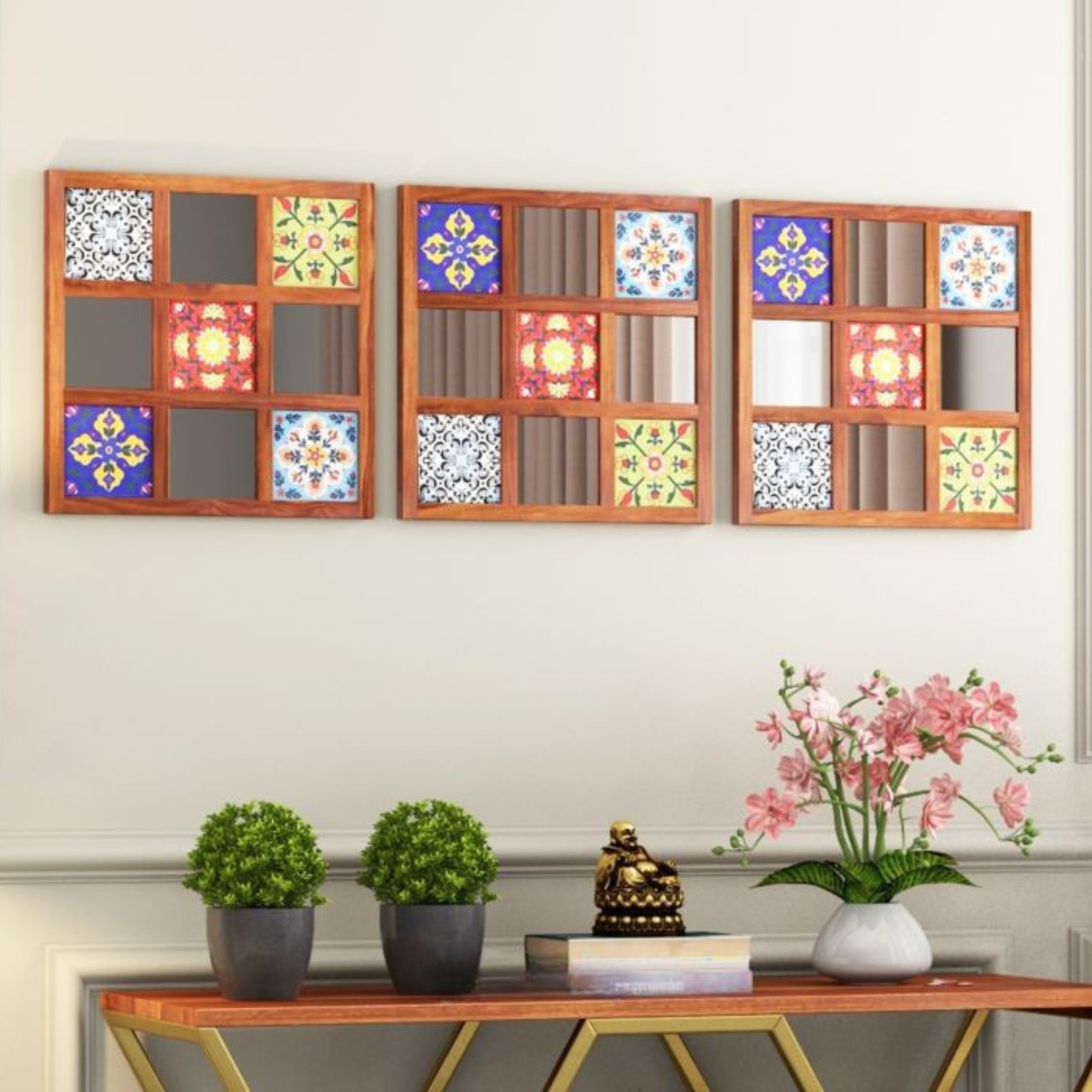 RetroVesta Wall Mirror Panel Set