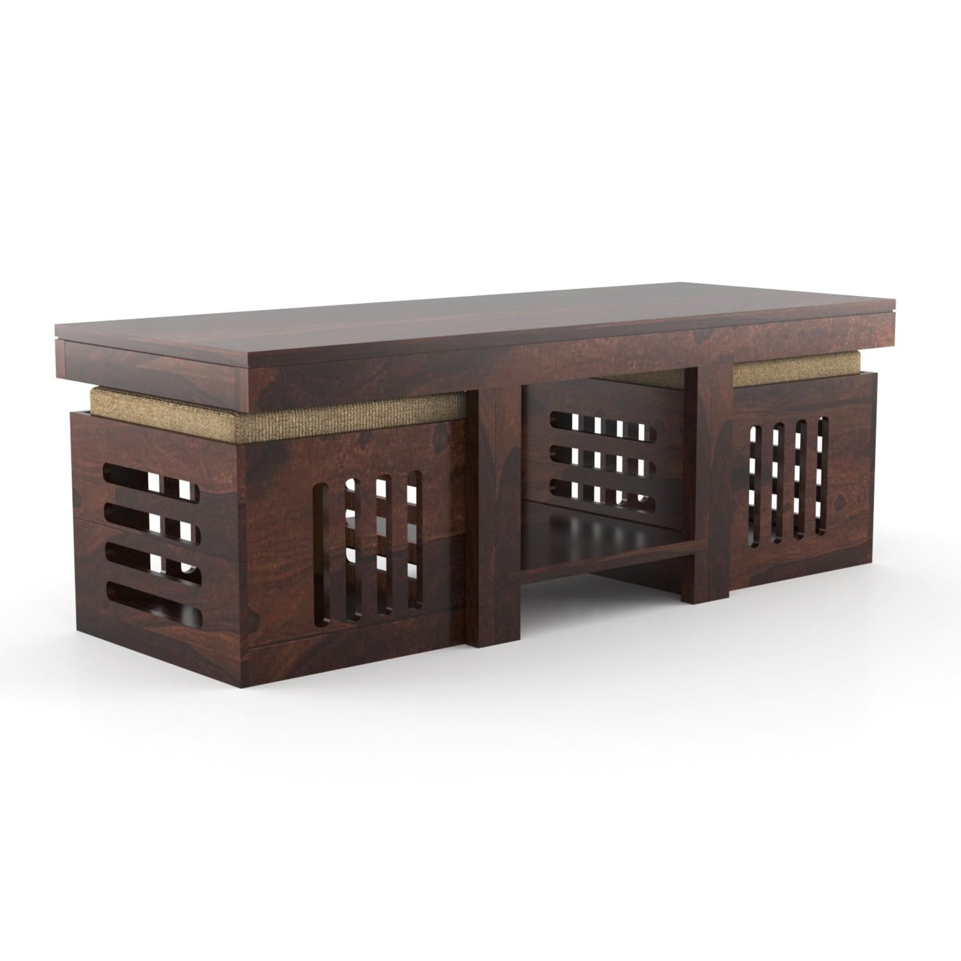 RetroVesta Brand Wooden Coffee Table Set
