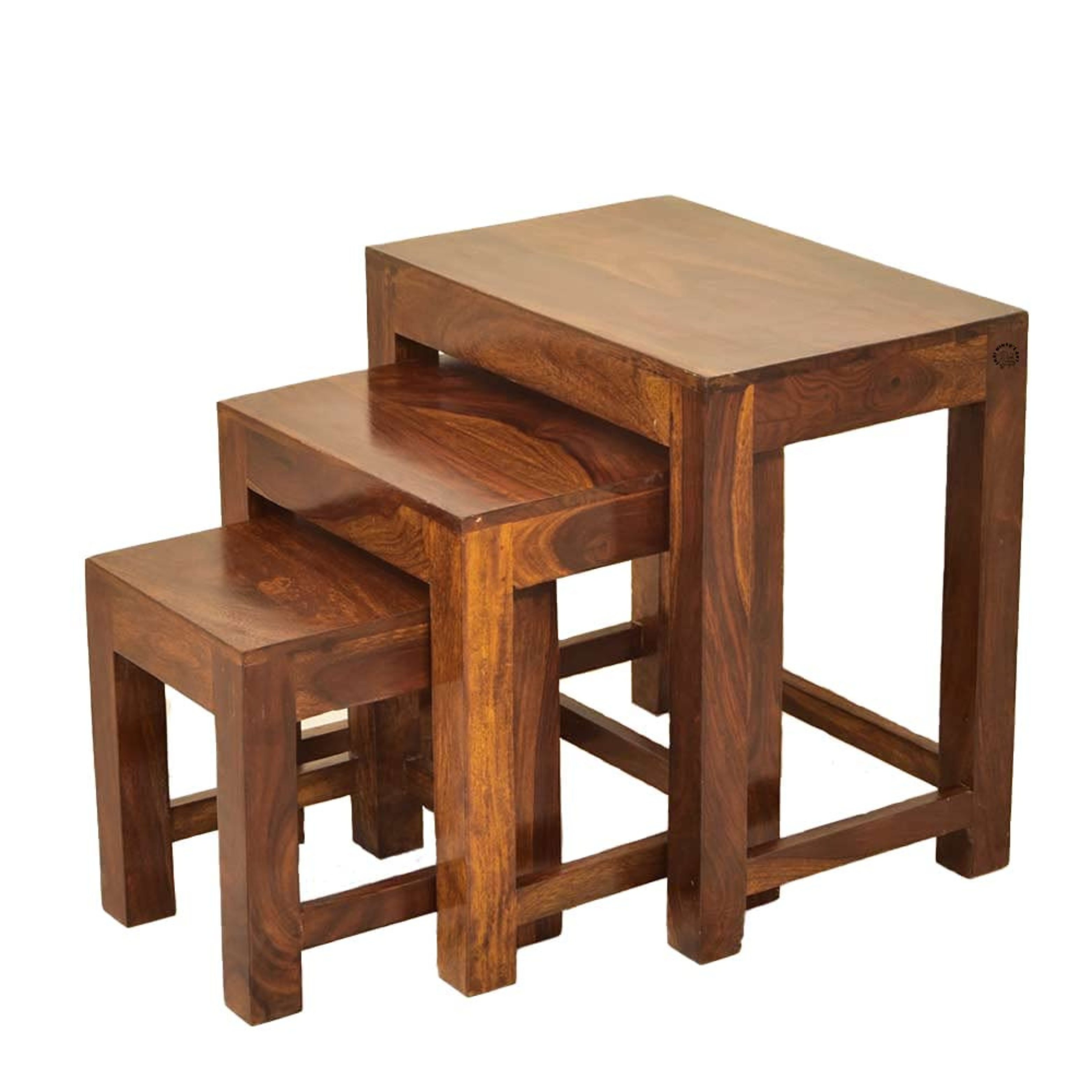 RetroVesta Set of Wooden Nesting Tables