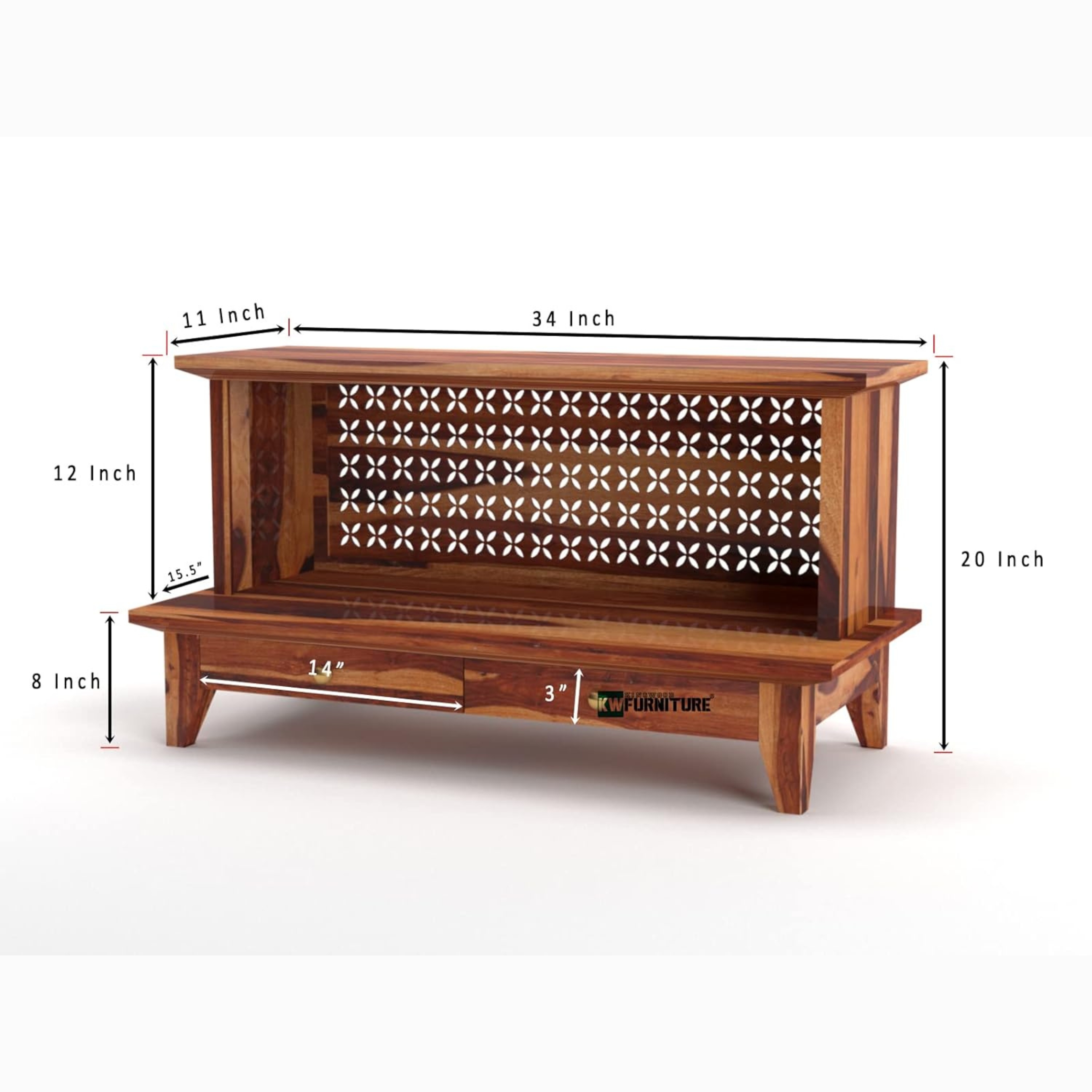 RetroVesta Brand Handcrafted Wooden Console Table
