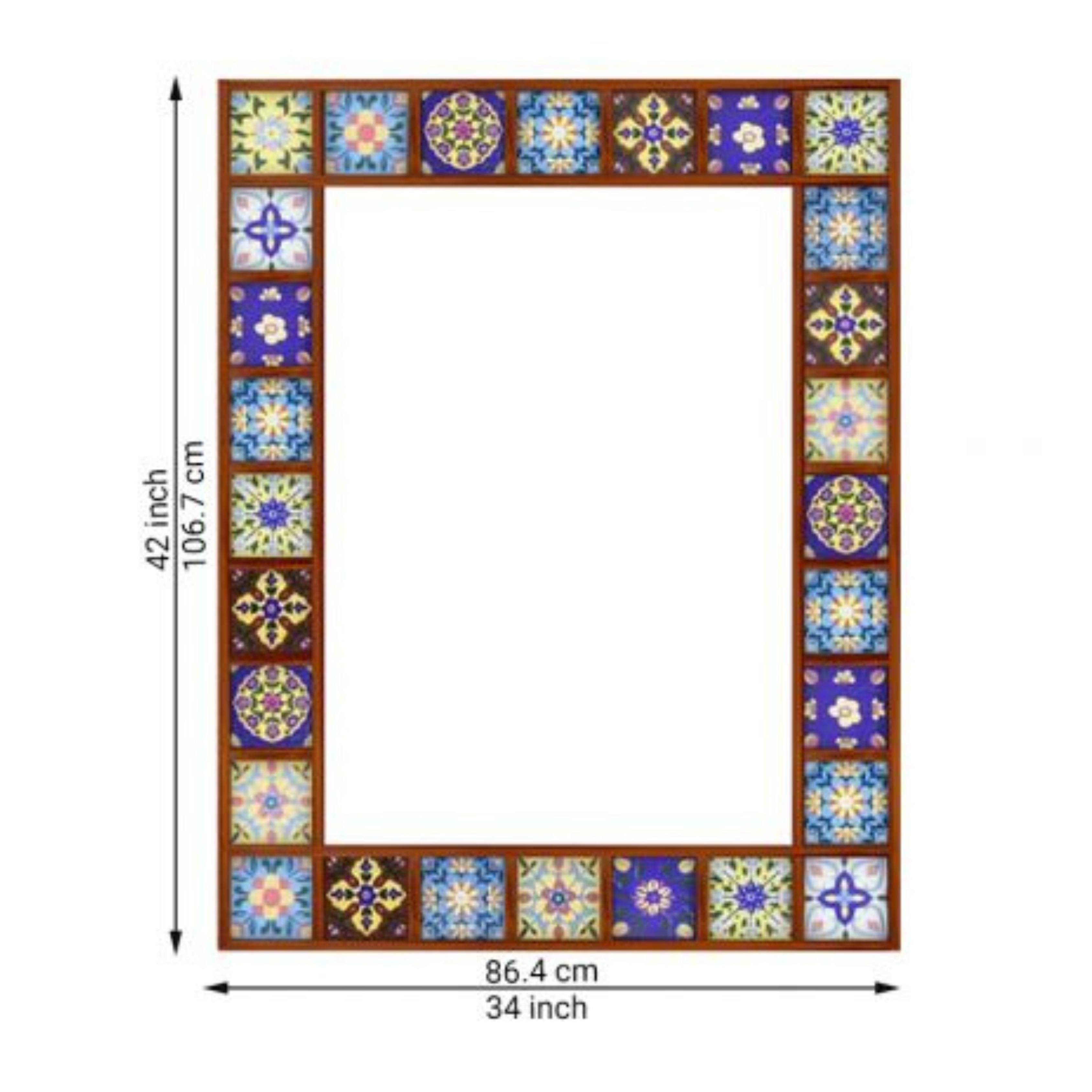 RetroVesta Handcrafted Mosaic Wall Mirror