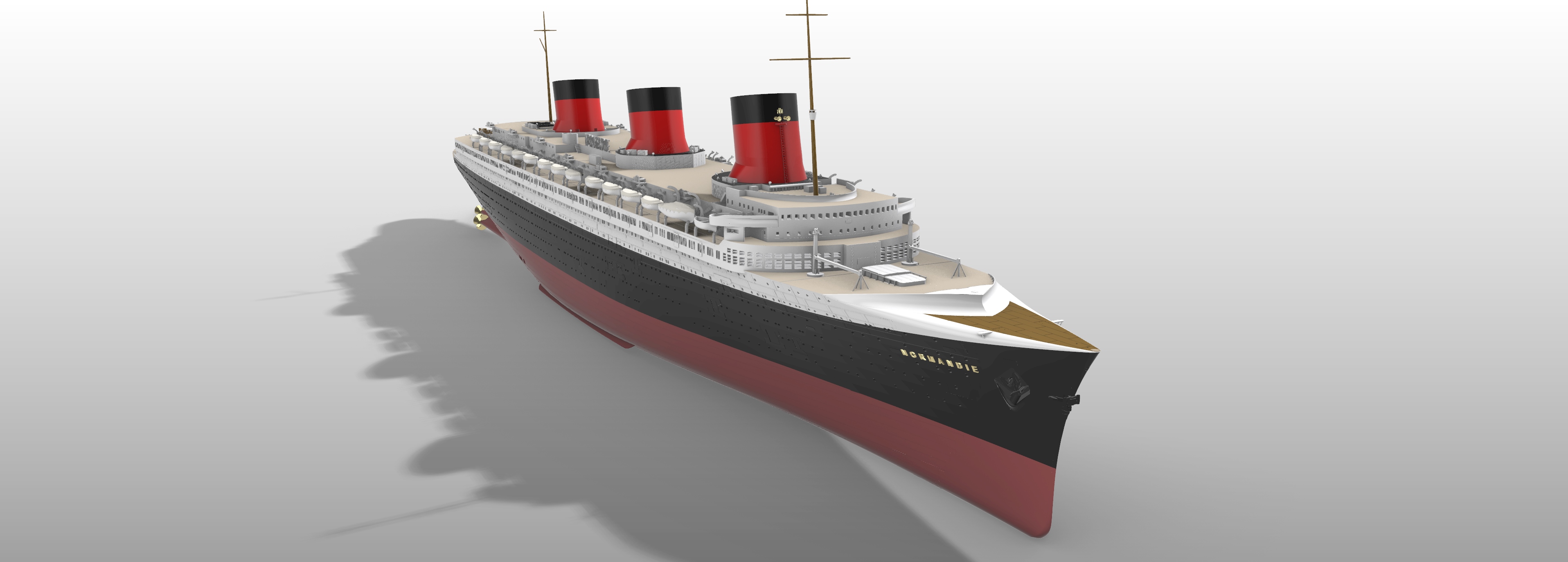 SS Normandie (1935) ocean liner model kit