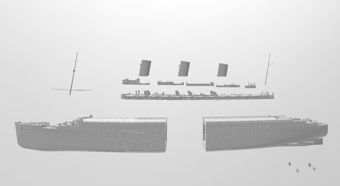 R.M.S. Queen Mary 1/450 Model Kit