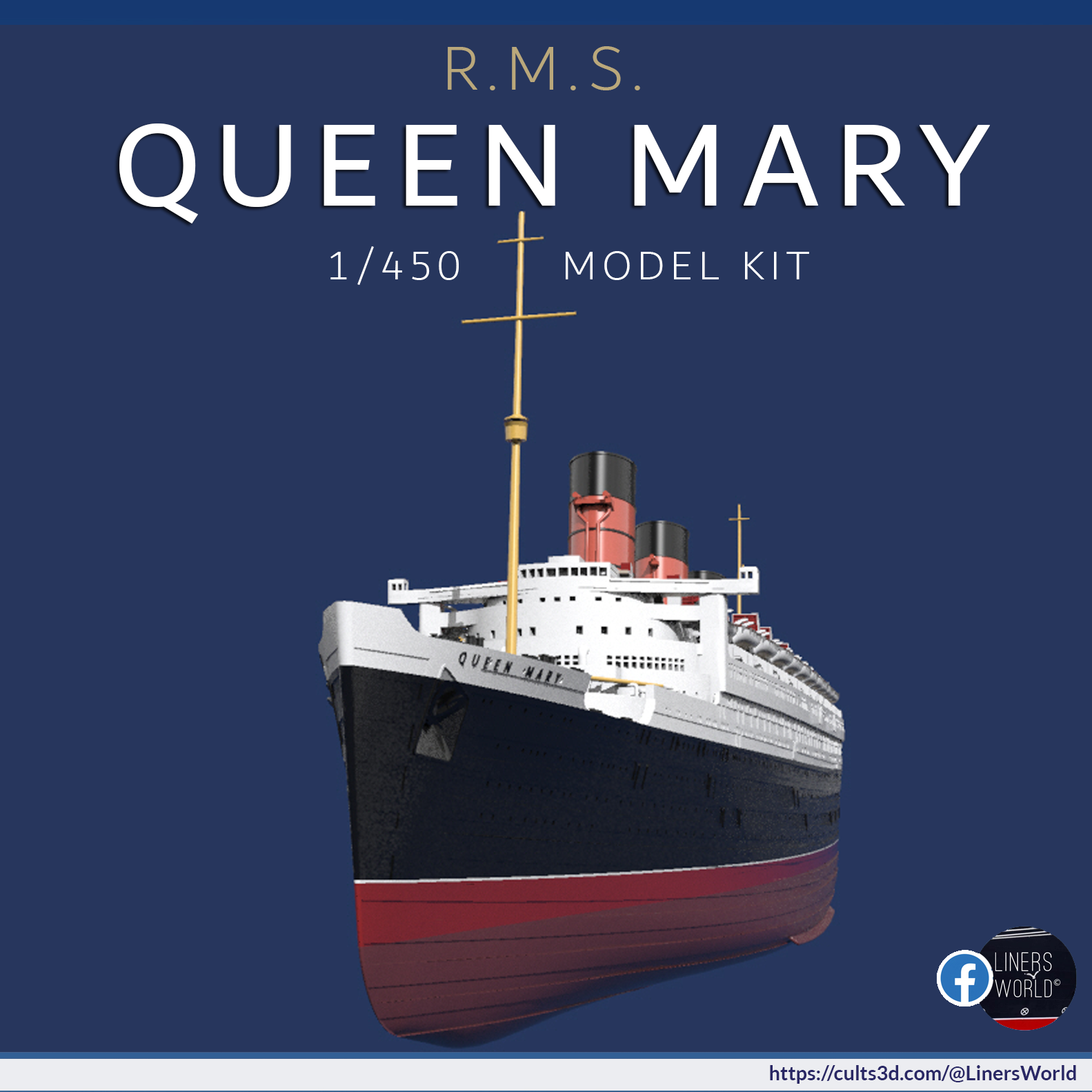 R.M.S. Queen Mary 1/450 Model Kit