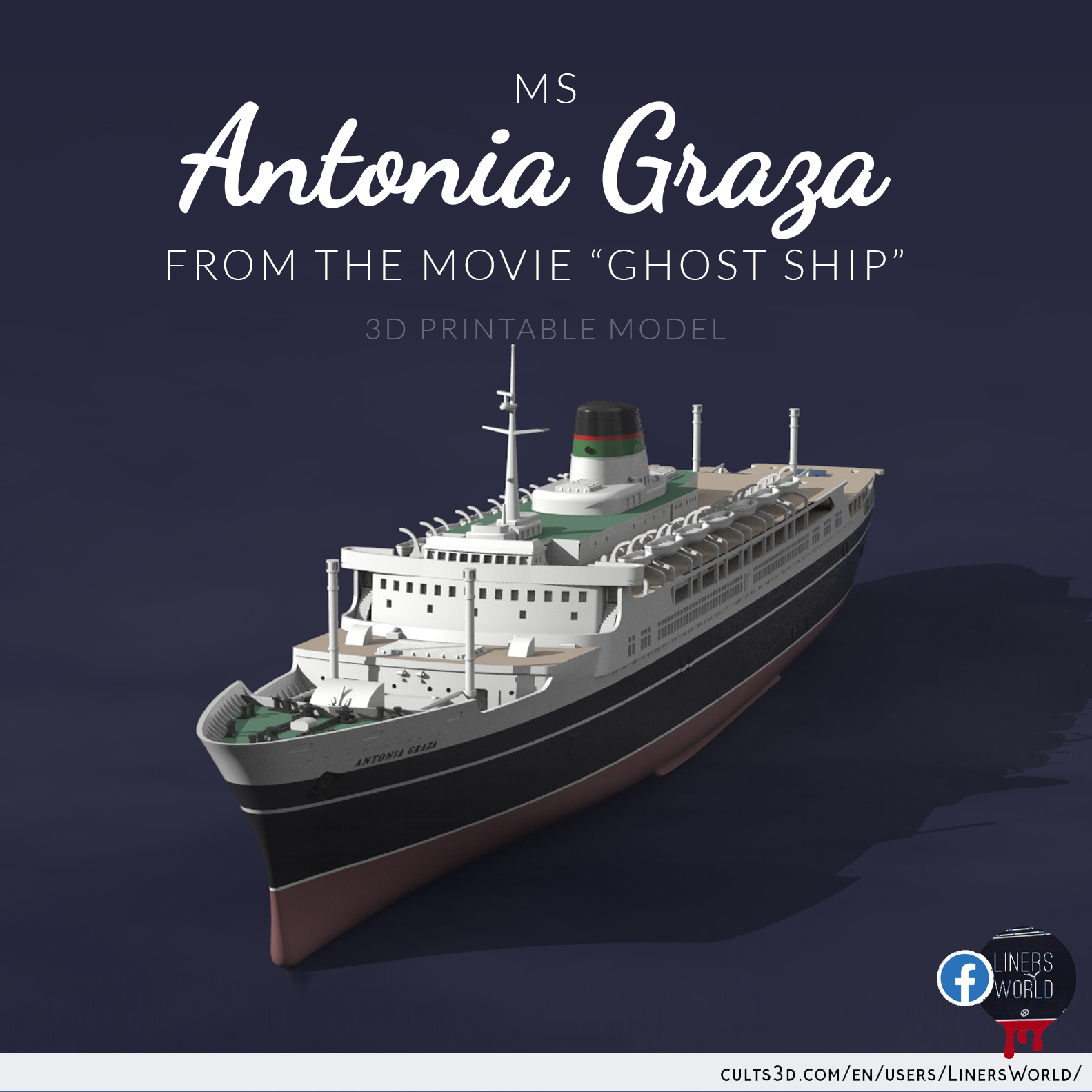 MS ANTONIA GRAZA fictional ocean liner from the movie Ghost Ship
