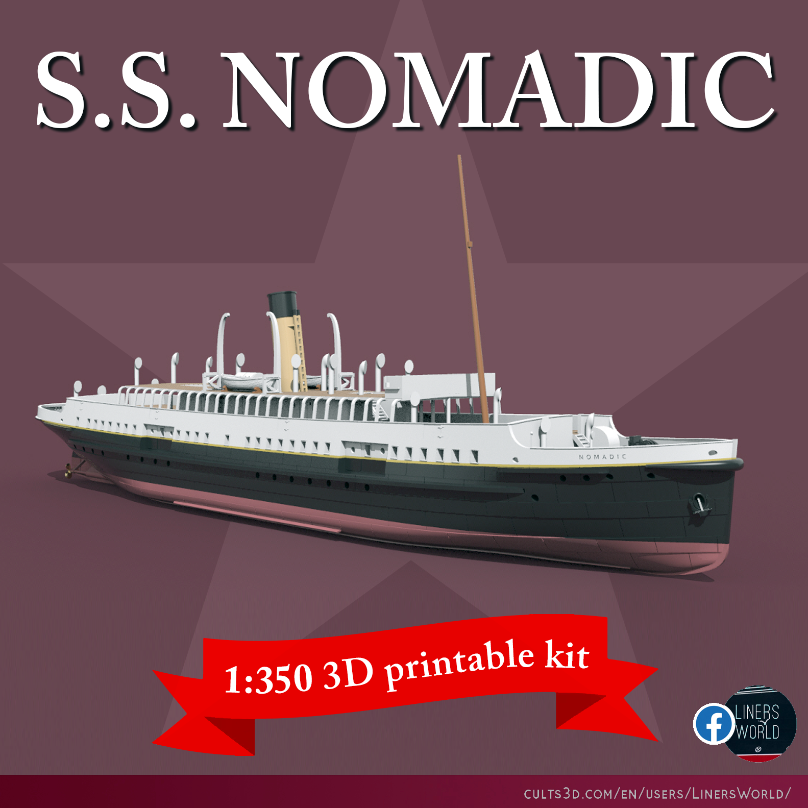 SS NOMADIC 1/350 model kit