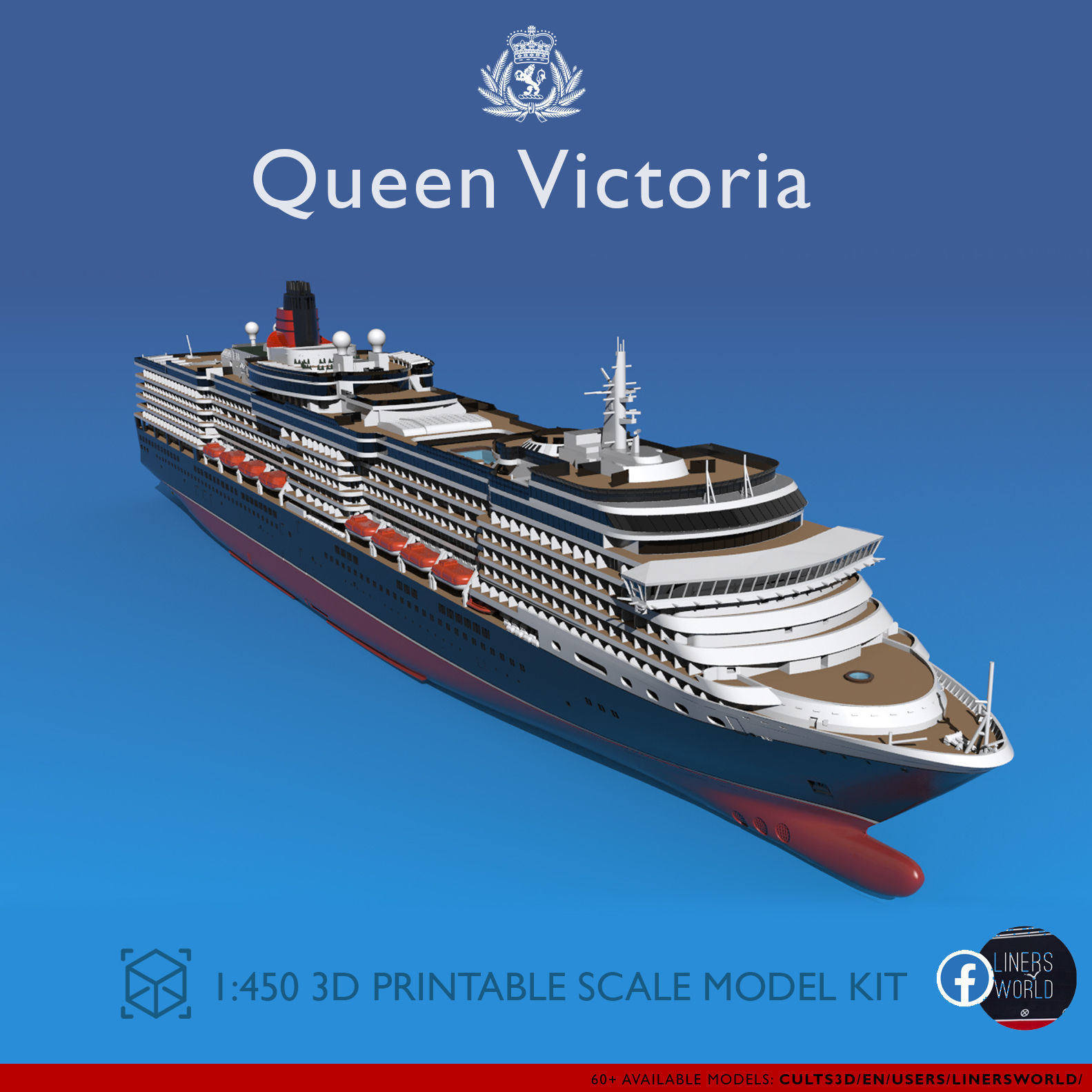 MV Queen Victoria 1/450 Model Kit