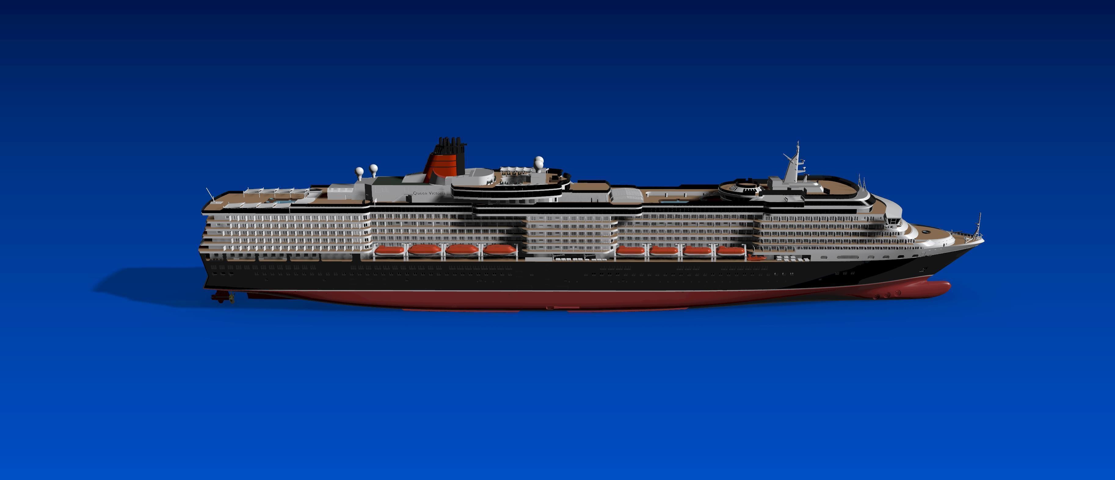 MV Queen Victoria 1/450 Model Kit