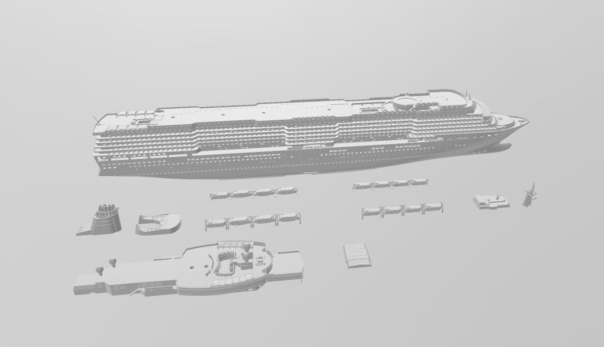 MV Queen Victoria 1/450 Model Kit