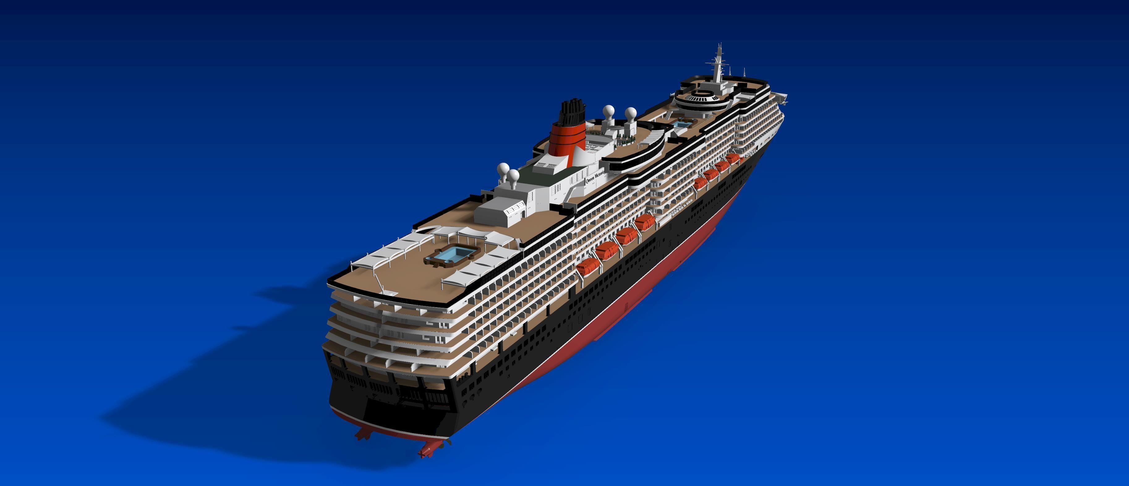 MV Queen Victoria 1/450 Model Kit