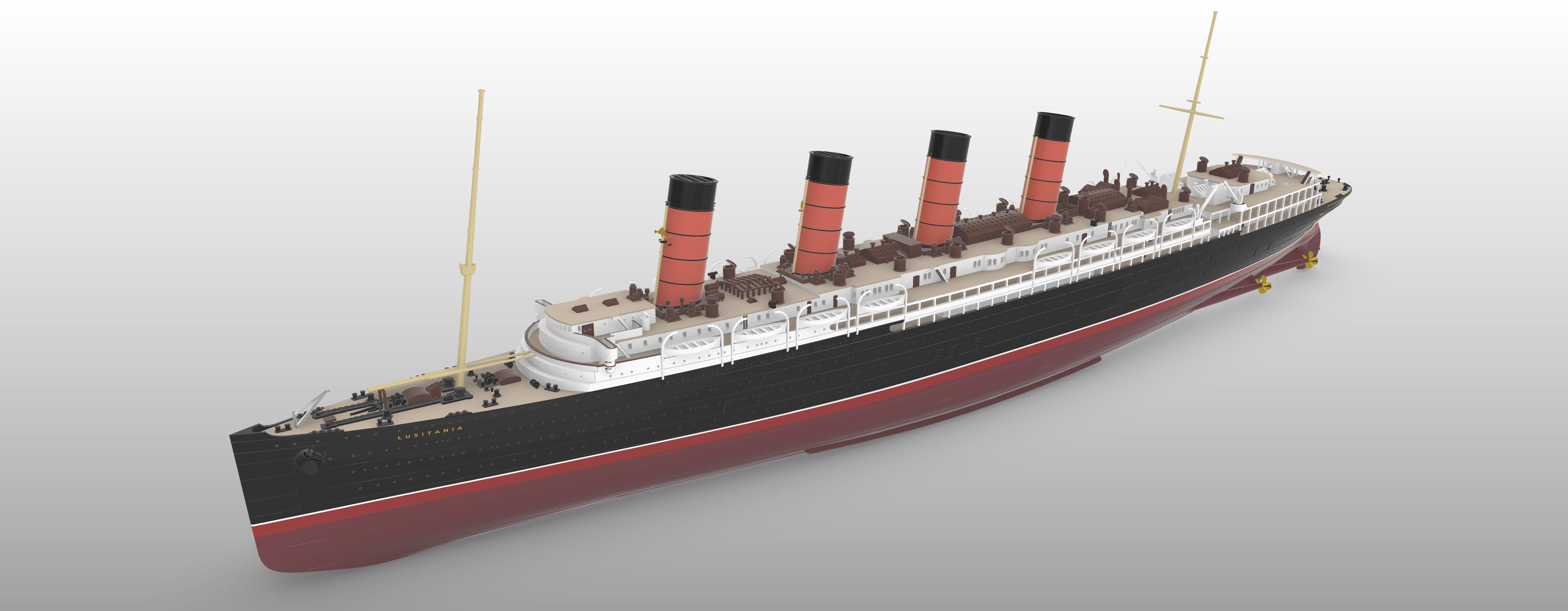 R.M.S. Lusitania 1/350 Model Kit