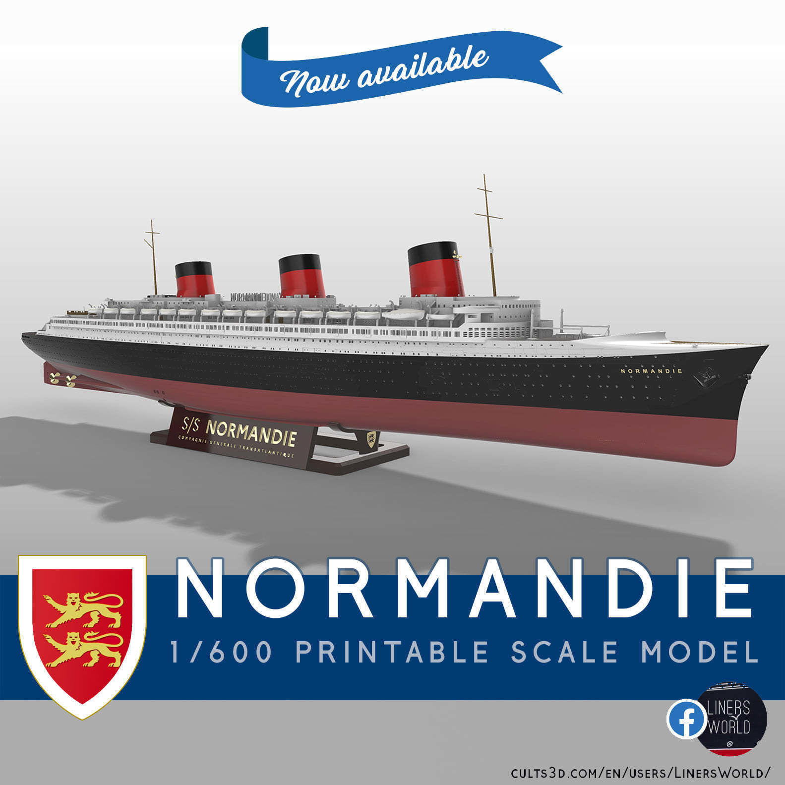 SS Normandie (1935) ocean liner model kit