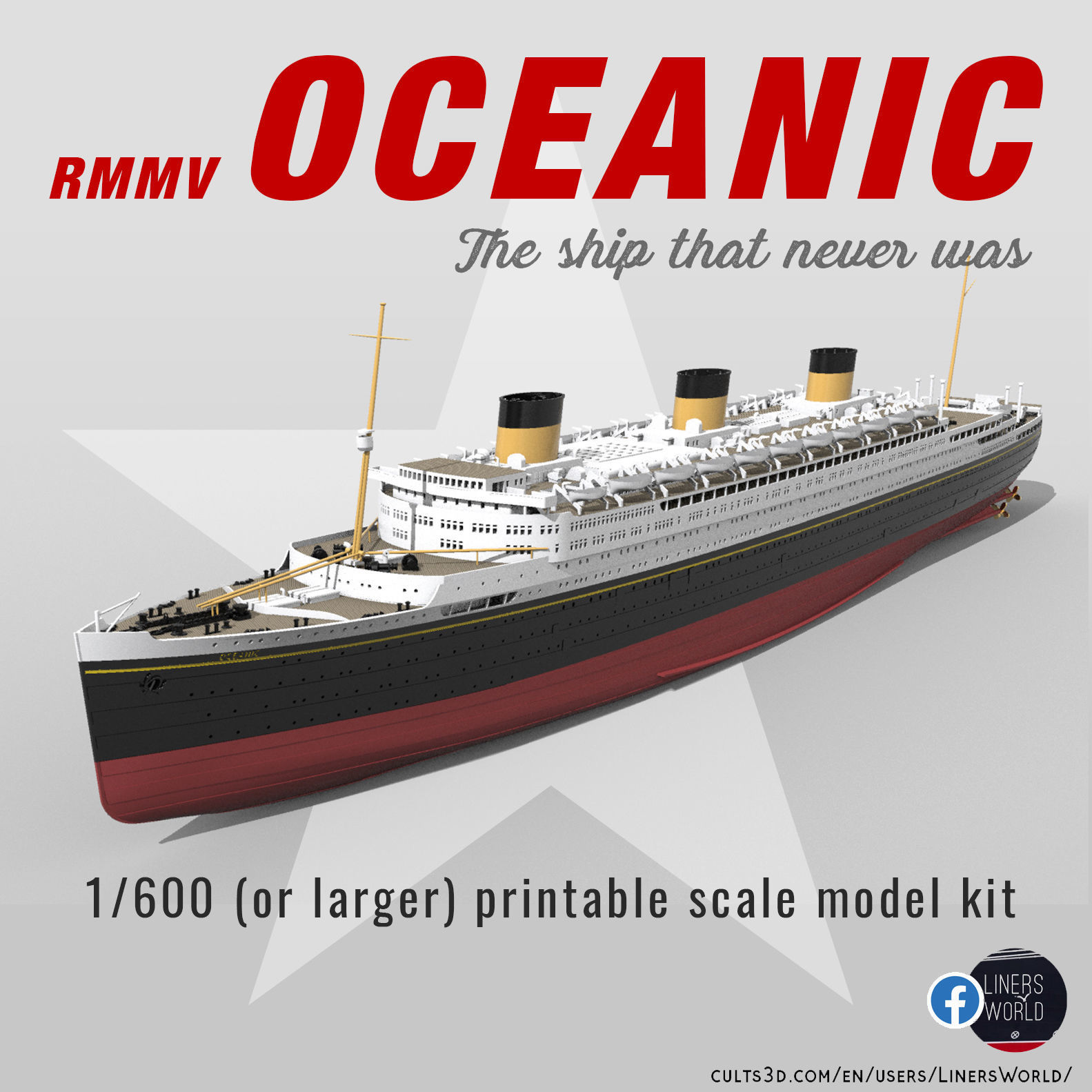 RMMV Oceanic III ocean liner model kit