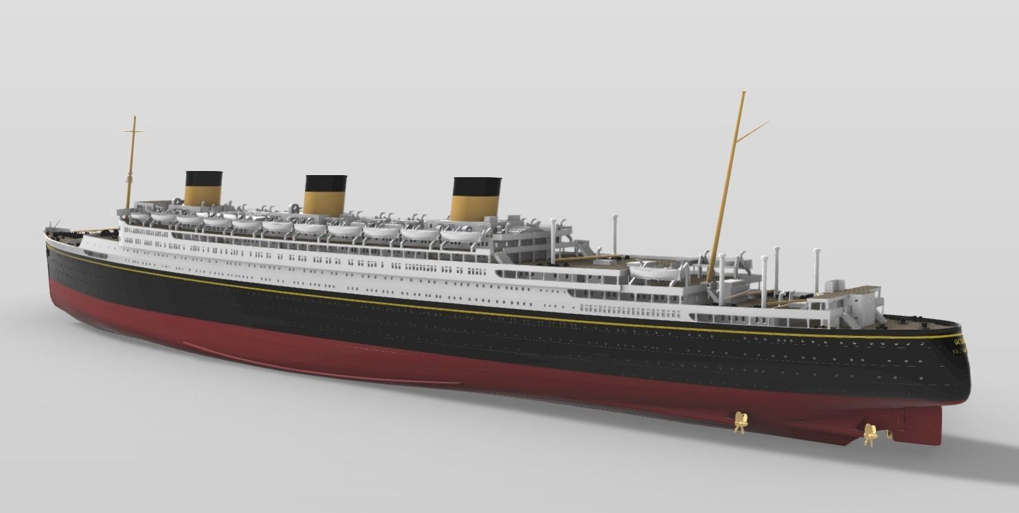 RMMV Oceanic III ocean liner model kit