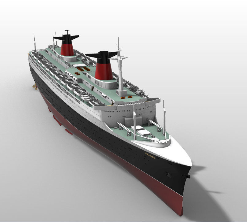 SS France (1962) ocean liner model kit