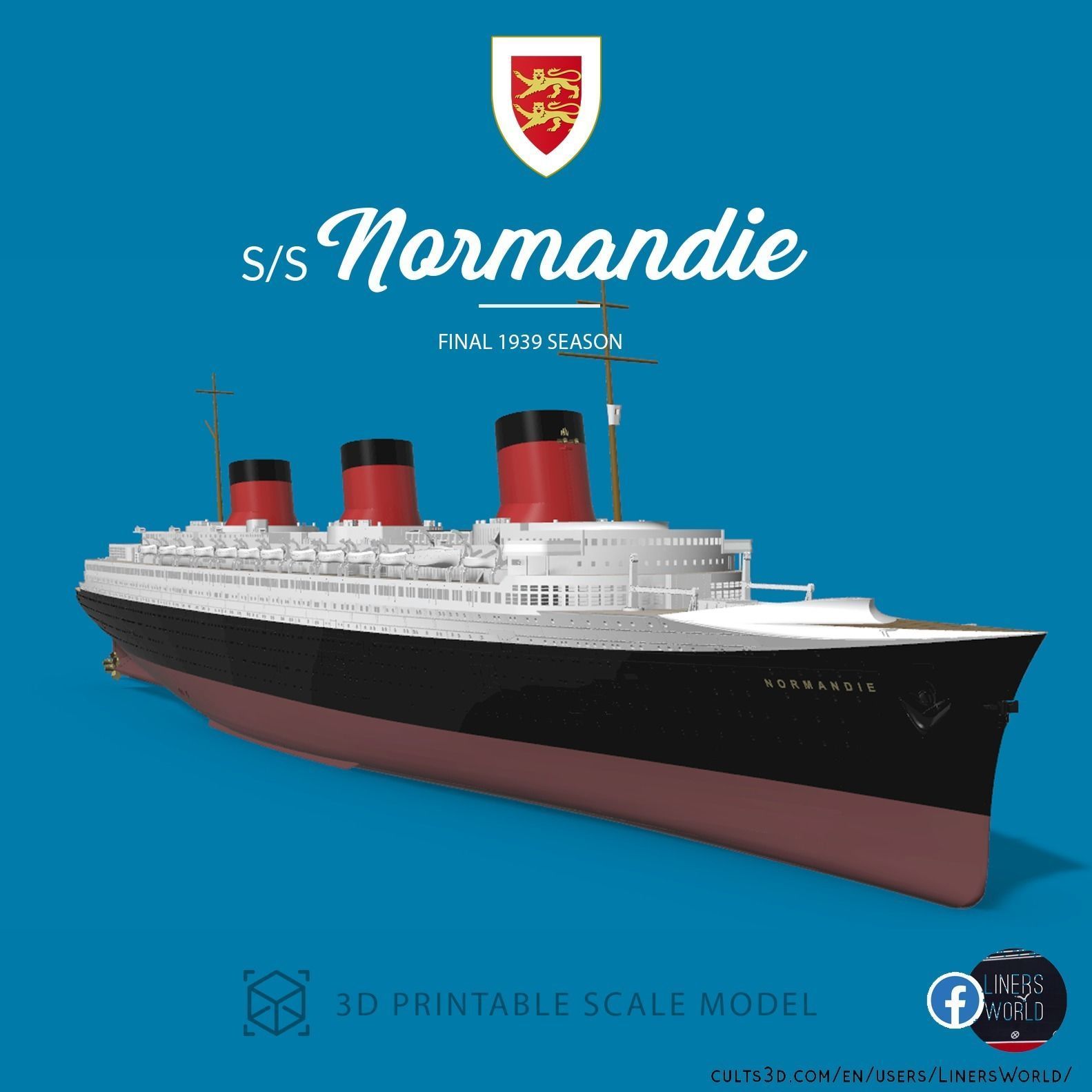 SS Normandie - Final season version (French Line)