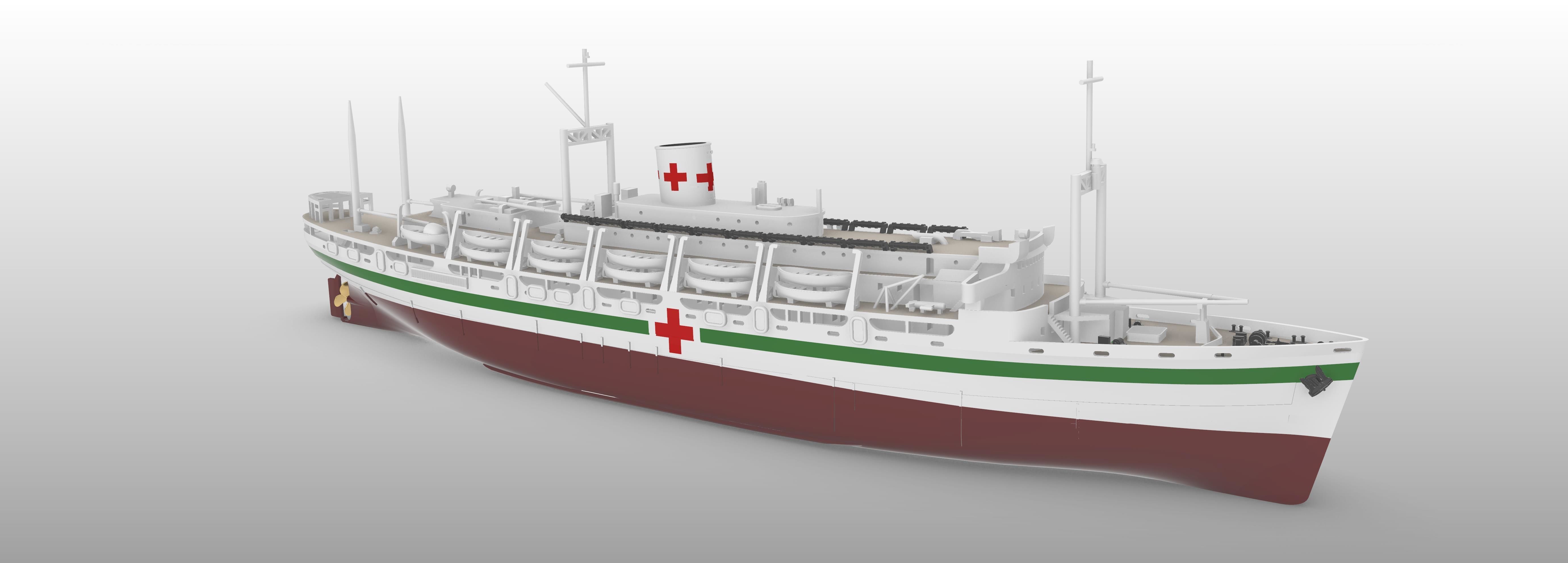 USS Comfort (AH-6) Model