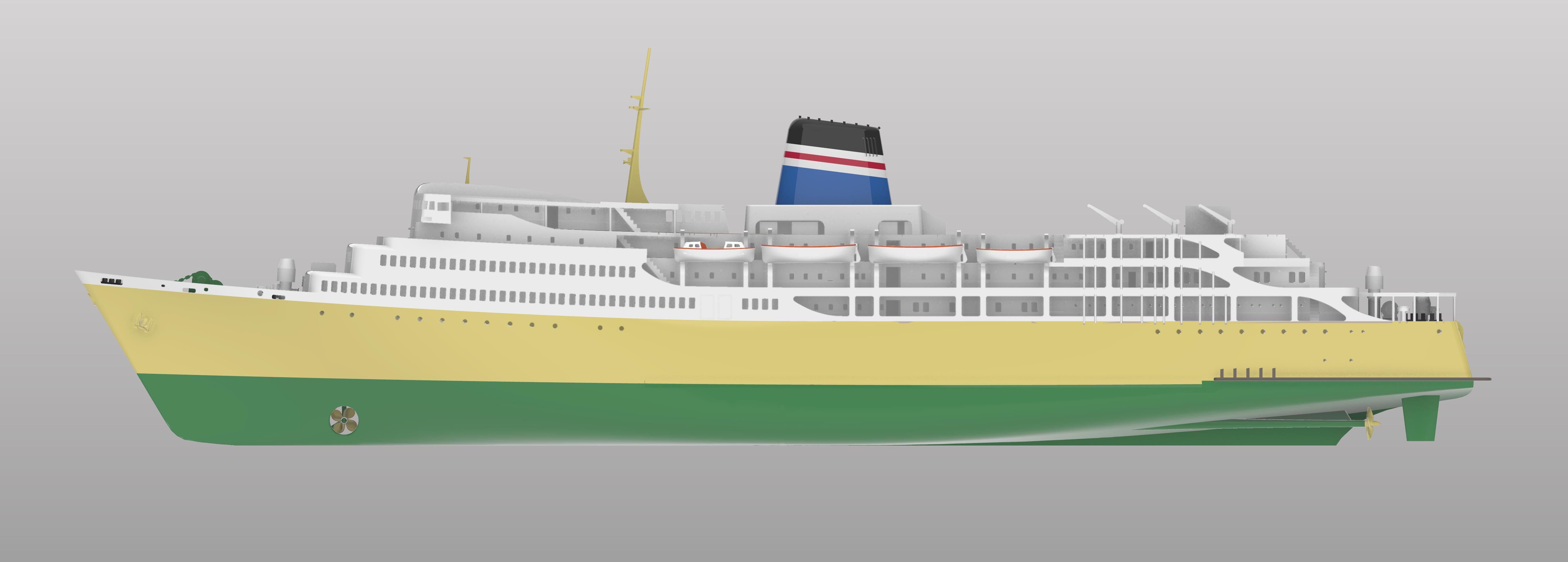 TSMV EMPRESS OF AUSTRALIA Australian Line Classic Ferry