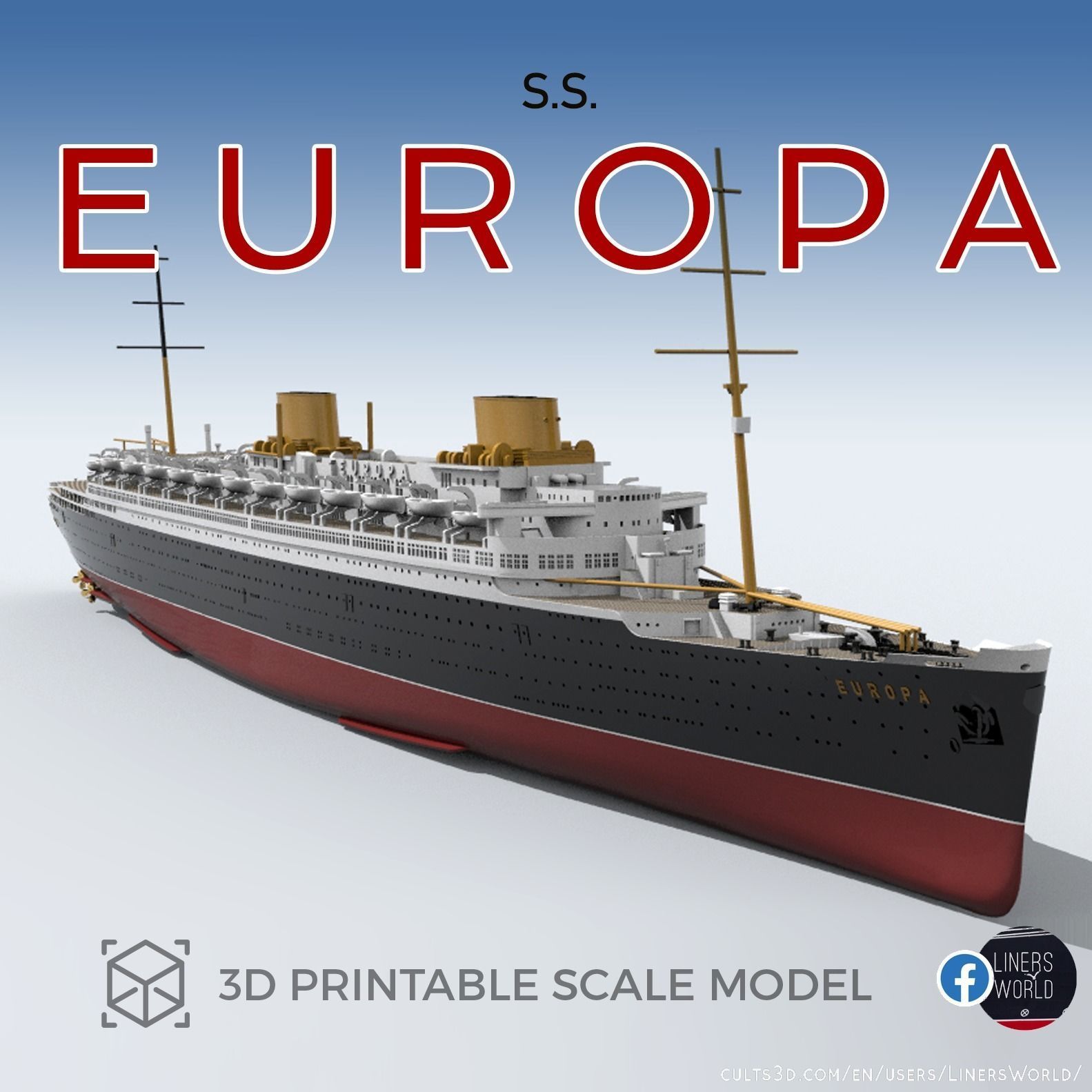 SS Europa (original funnels)