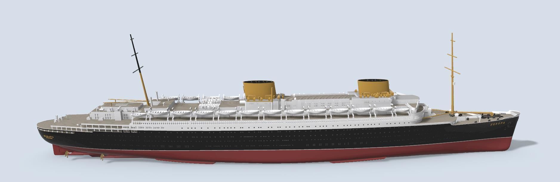 SS Europa (original funnels)