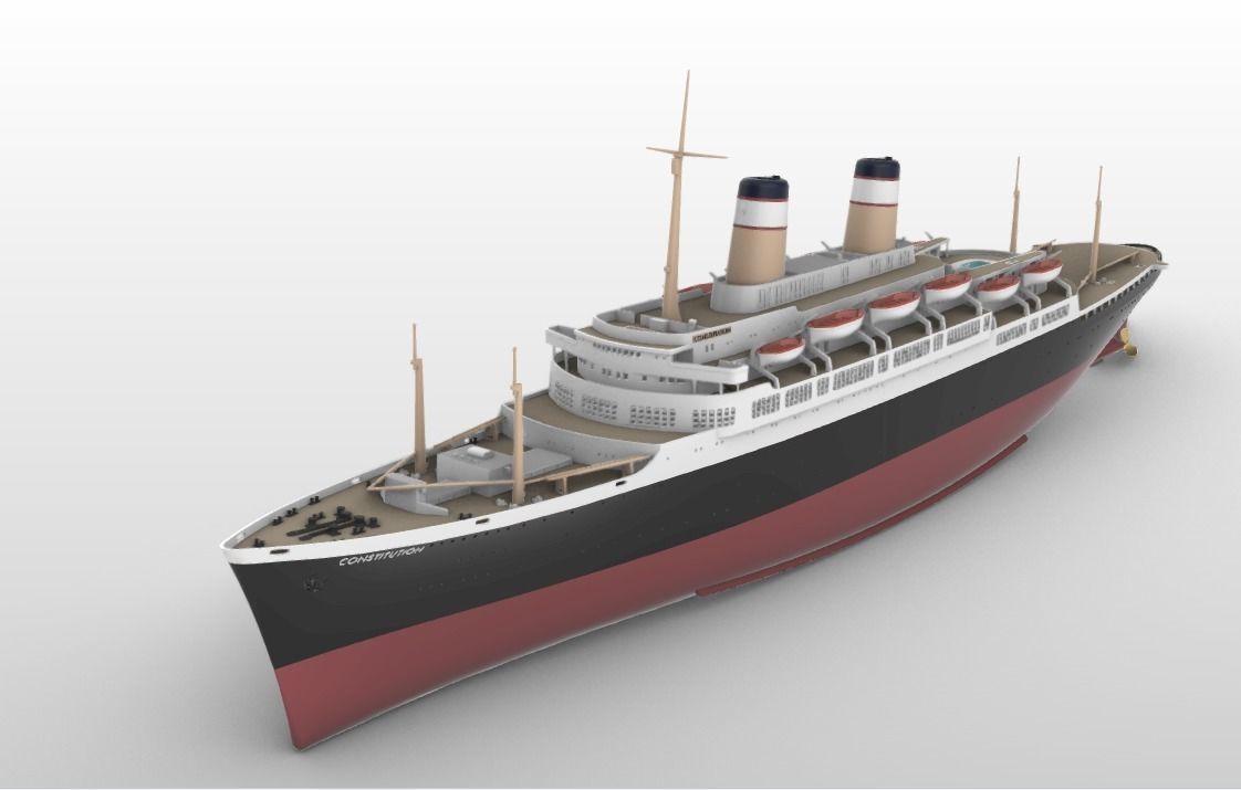 SS Constitution (as built)