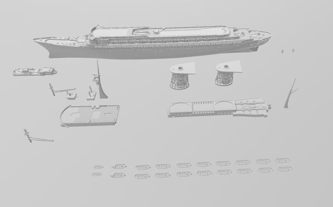 SS Michelangelo (1965) ocean liner model kit
