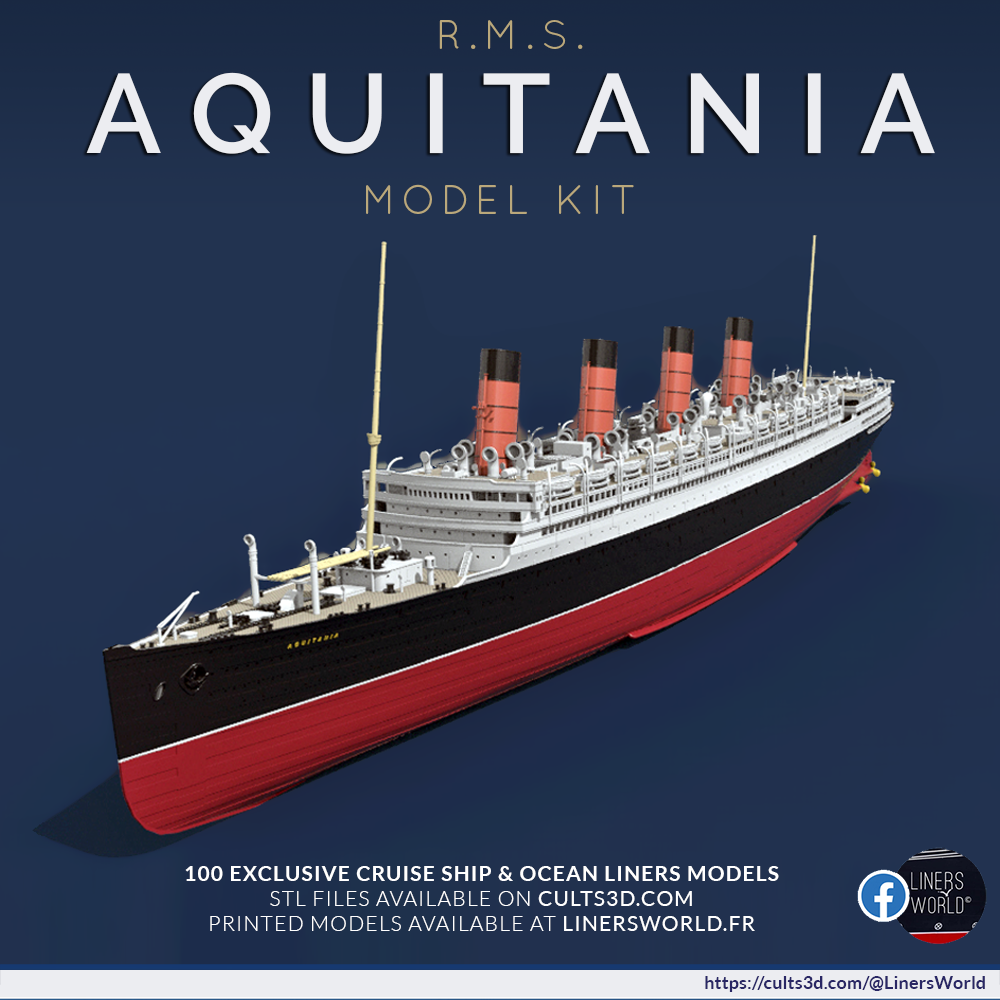 R.M.S. AQUITANIA 1/450 Model Kit