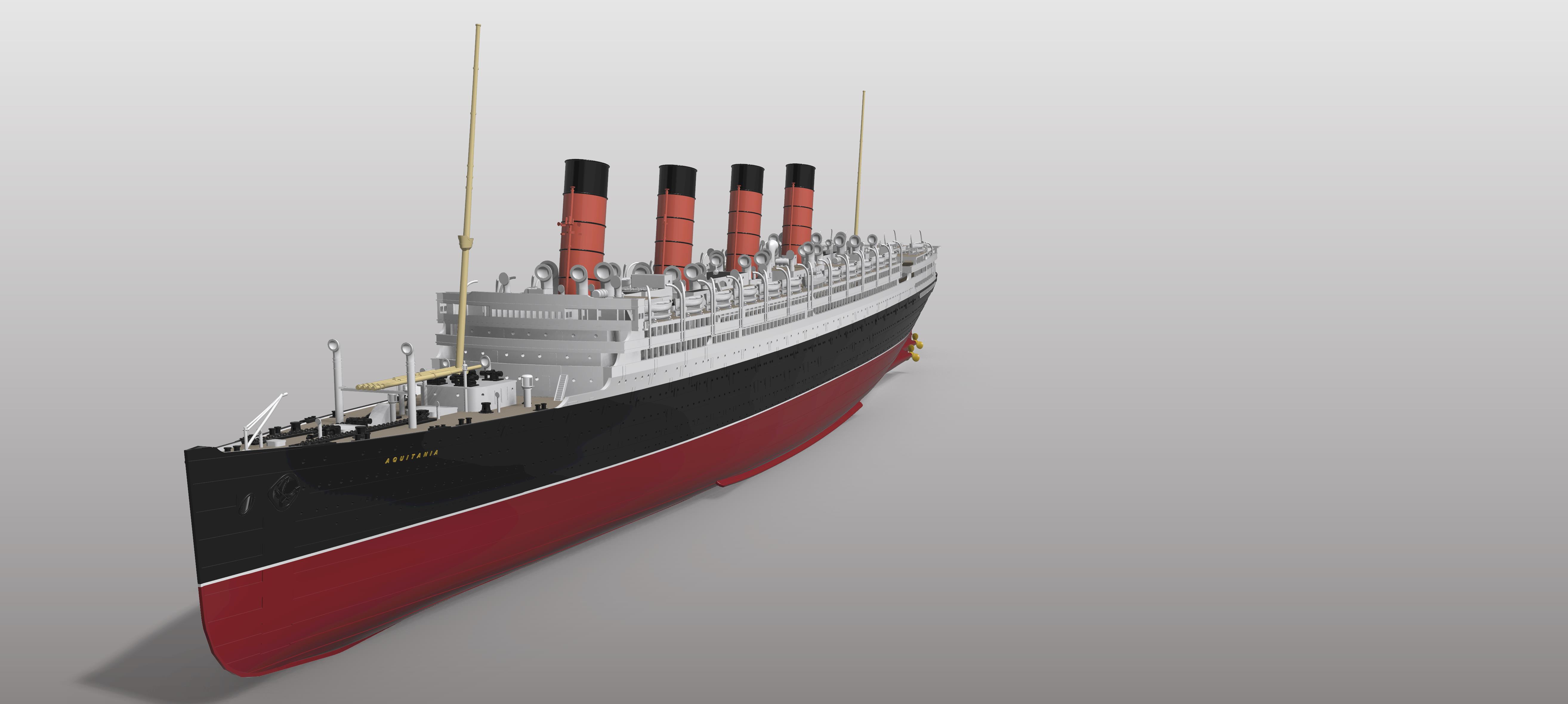 R.M.S. AQUITANIA 1/450 Model Kit