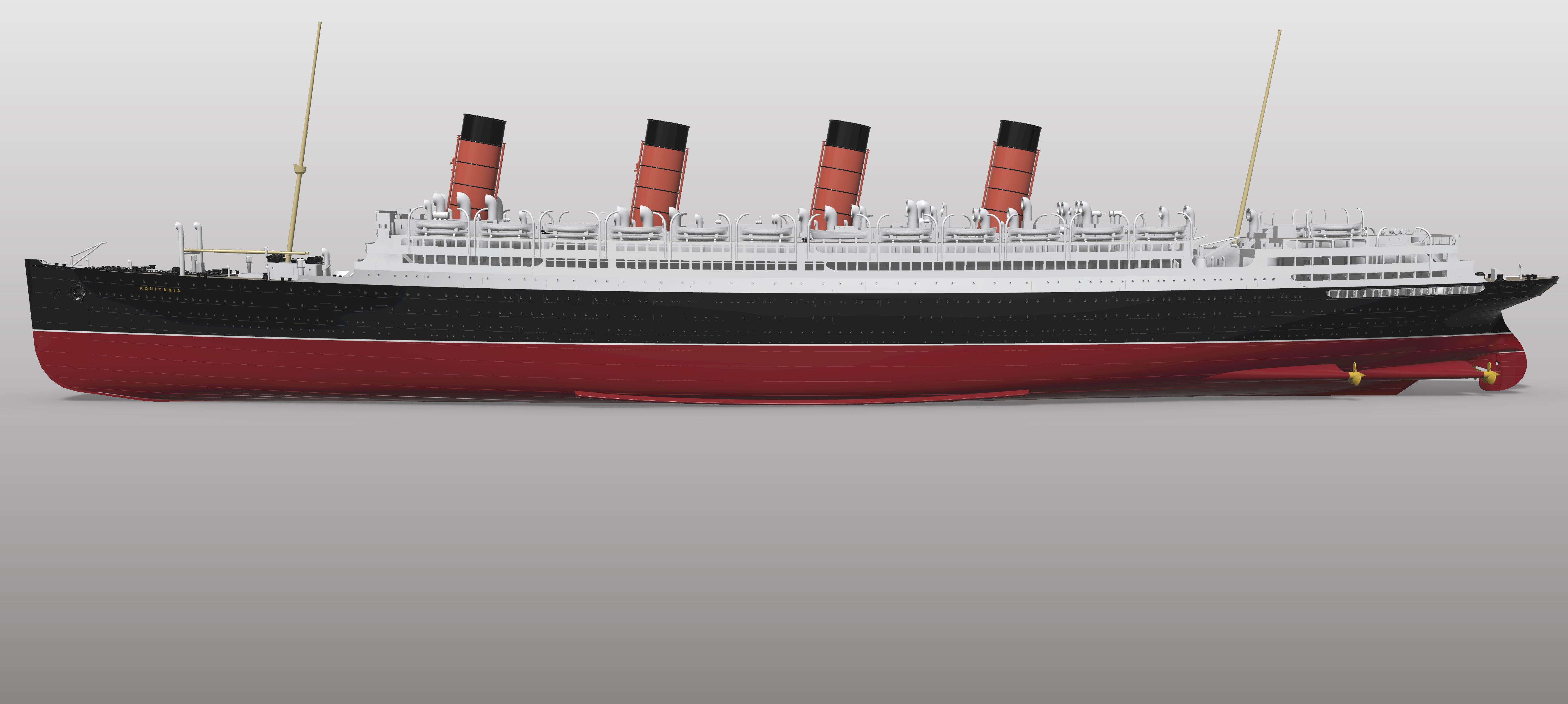 R.M.S. AQUITANIA 1/450 Model Kit