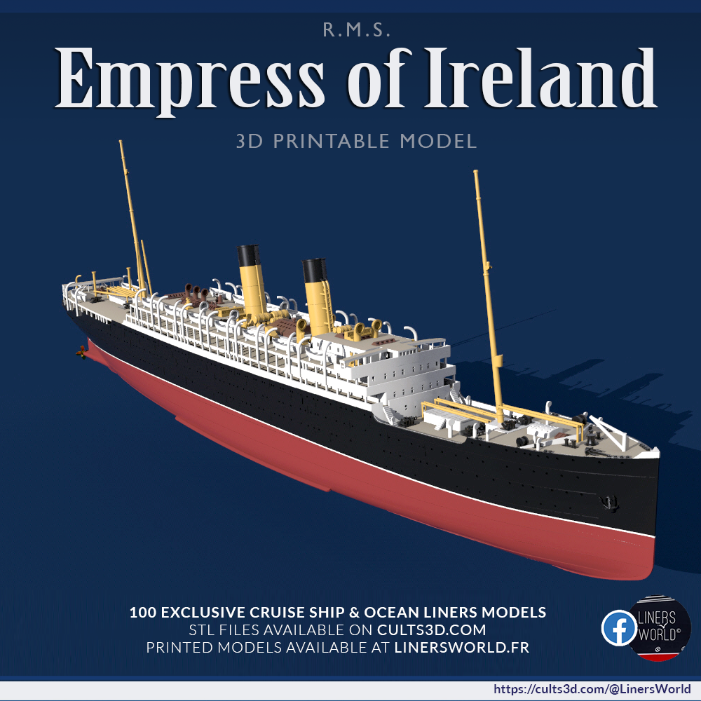 RMS EMPRESS OF IRELAND,  the "Canadian Titanic" model
