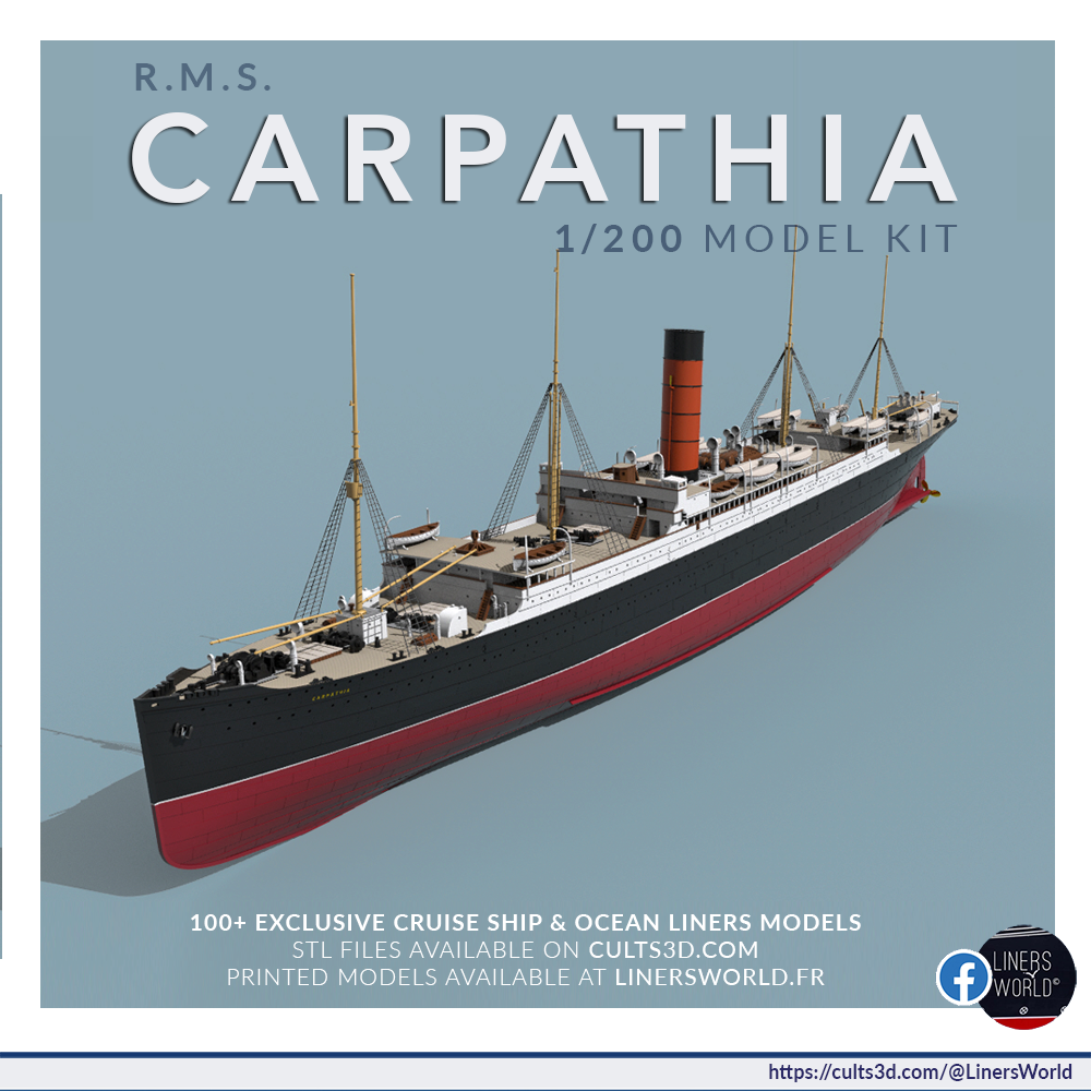 RMS CARPATHIA 1/200 model kit - Titanic's Hero