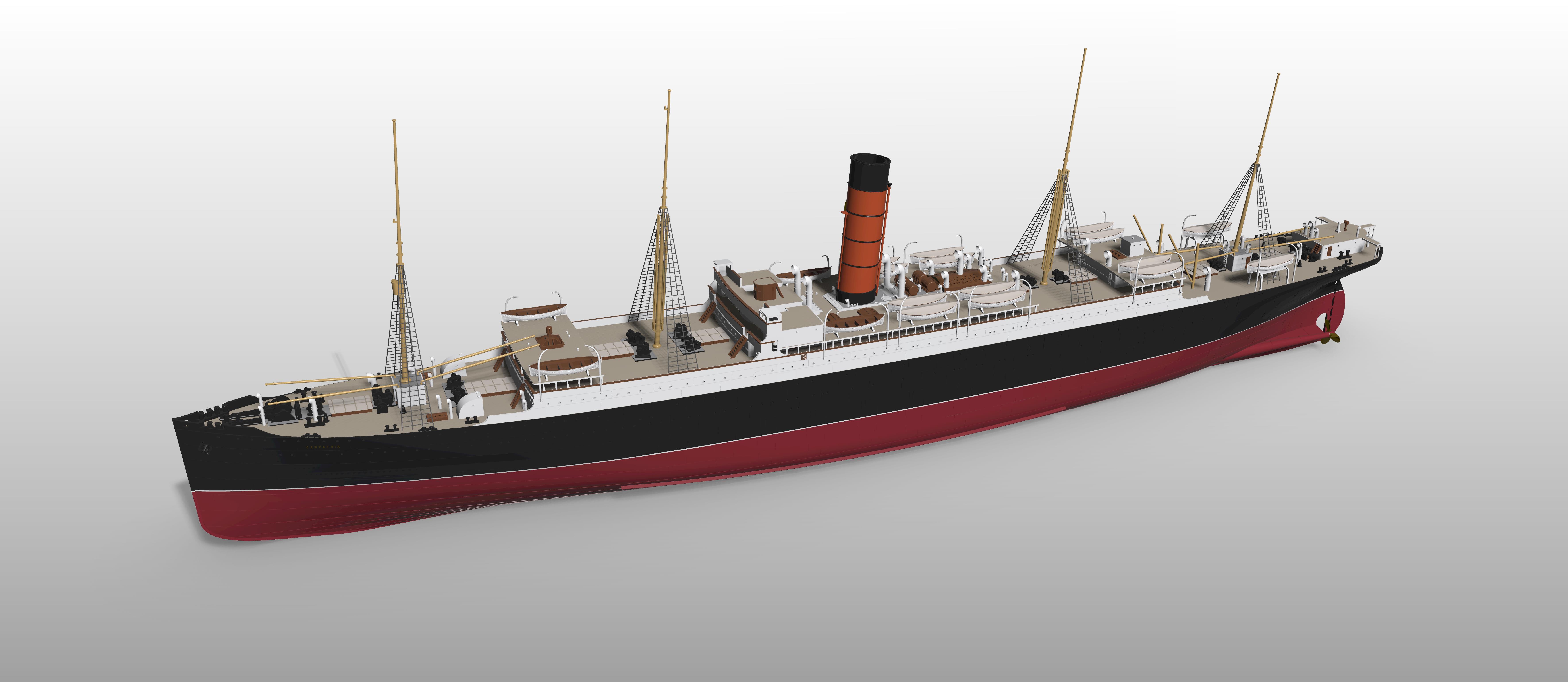 RMS CARPATHIA 1/200 model kit - Titanic's Hero