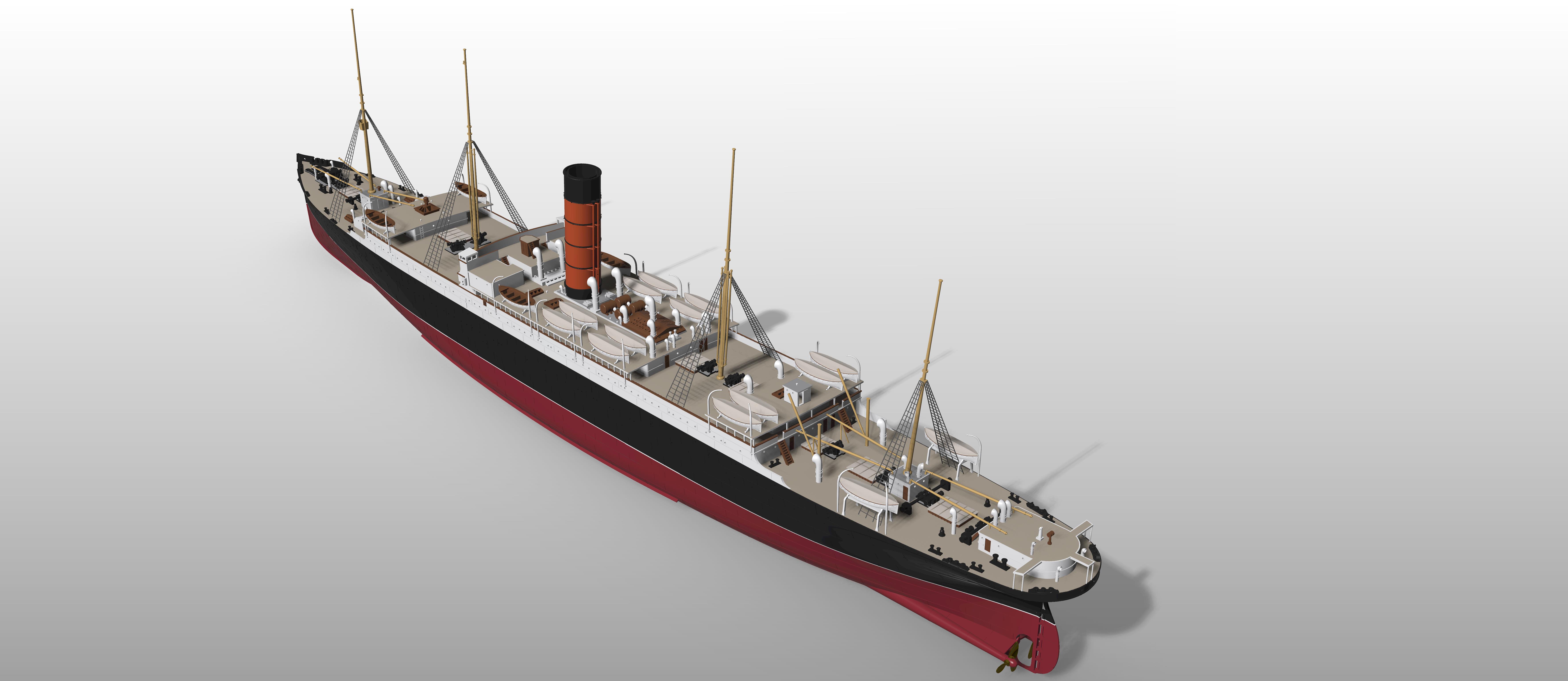 RMS CARPATHIA 1/200 model kit - Titanic's Hero