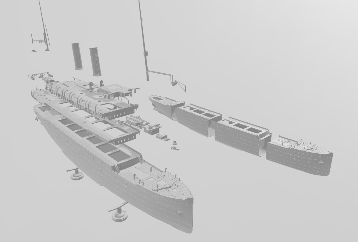RMS EMPRESS OF IRELAND  the "Canadian Titanic" 1/200 model kit