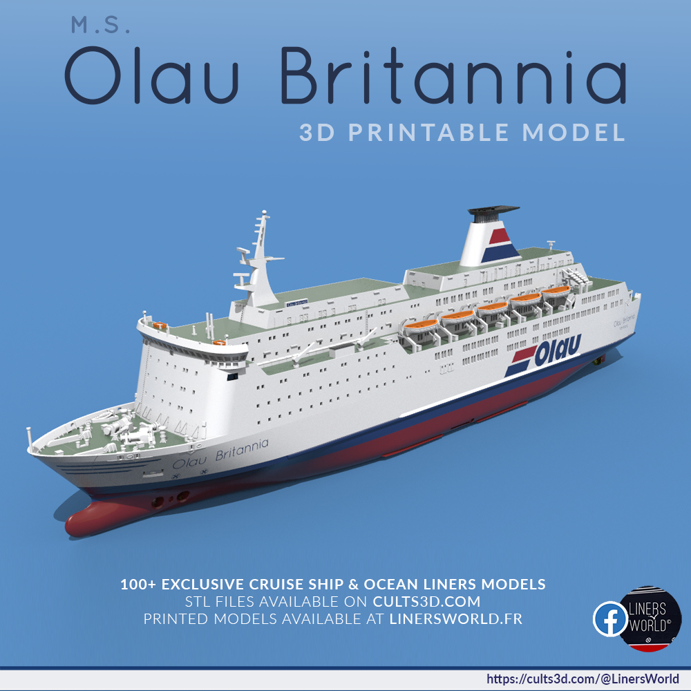 Olau Britannia ferry model