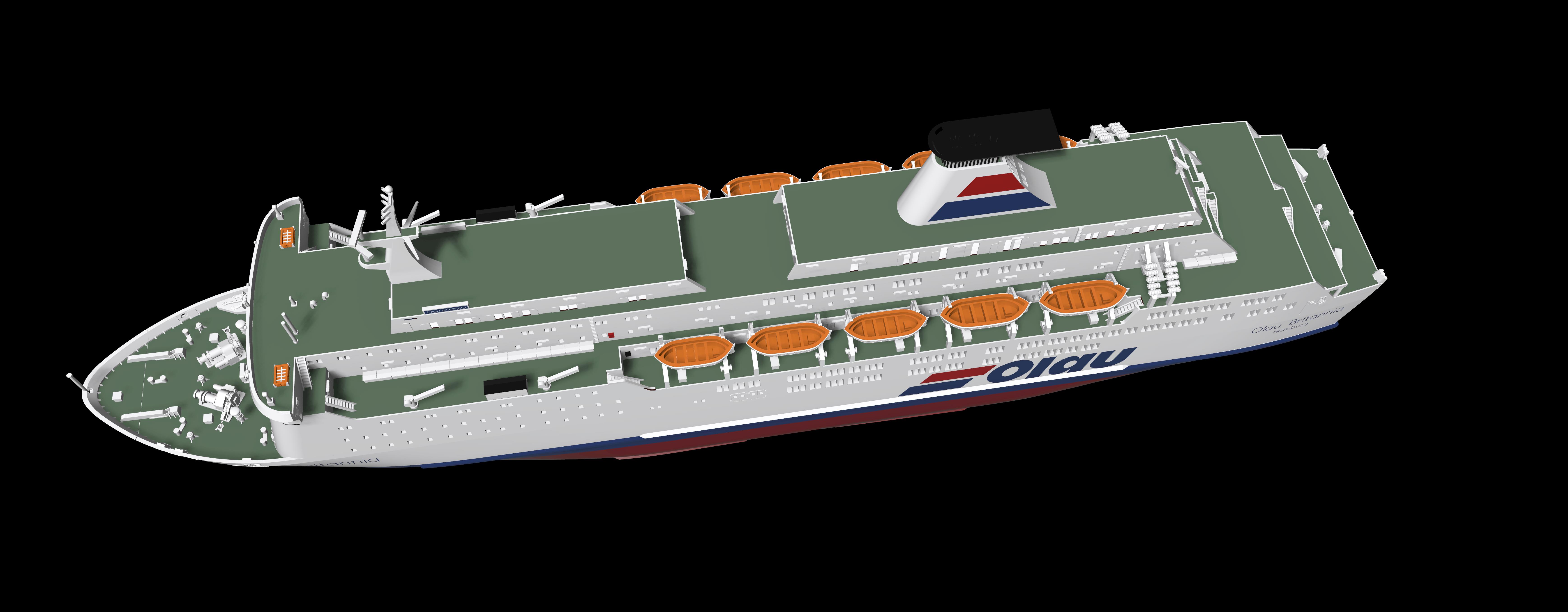 Olau Britannia ferry model