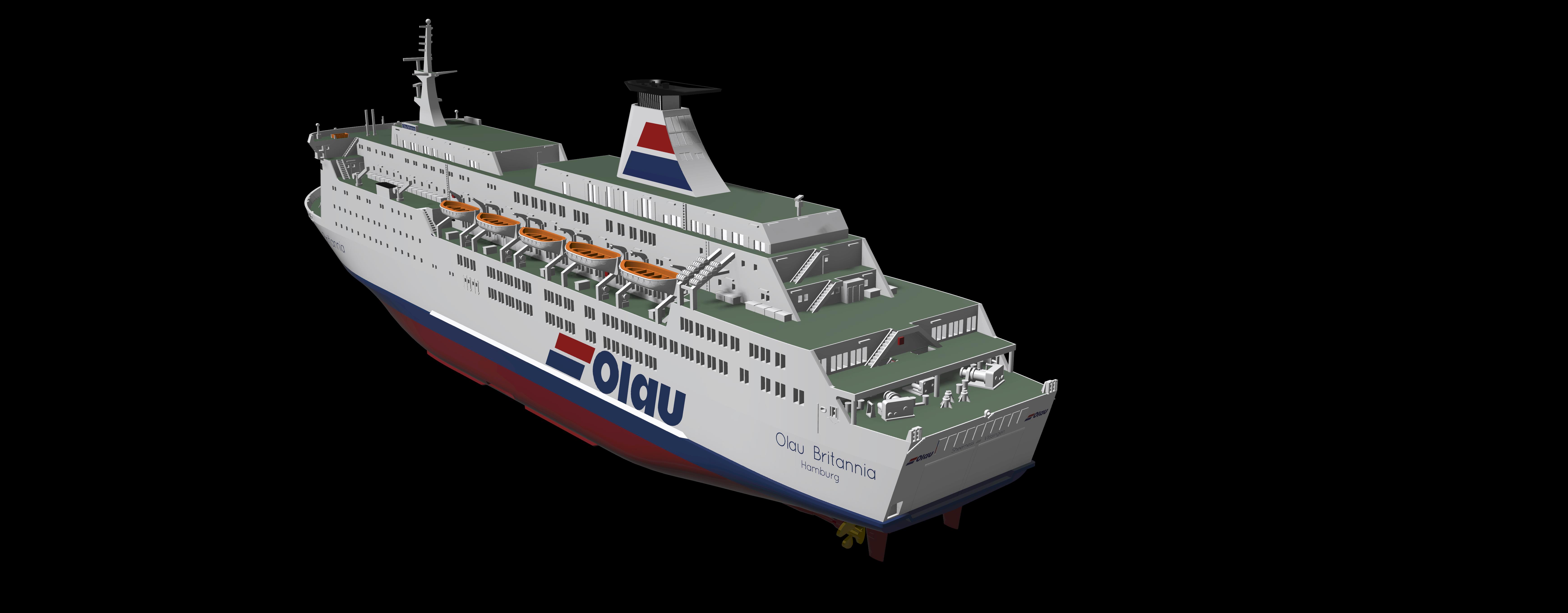 Olau Britannia ferry model